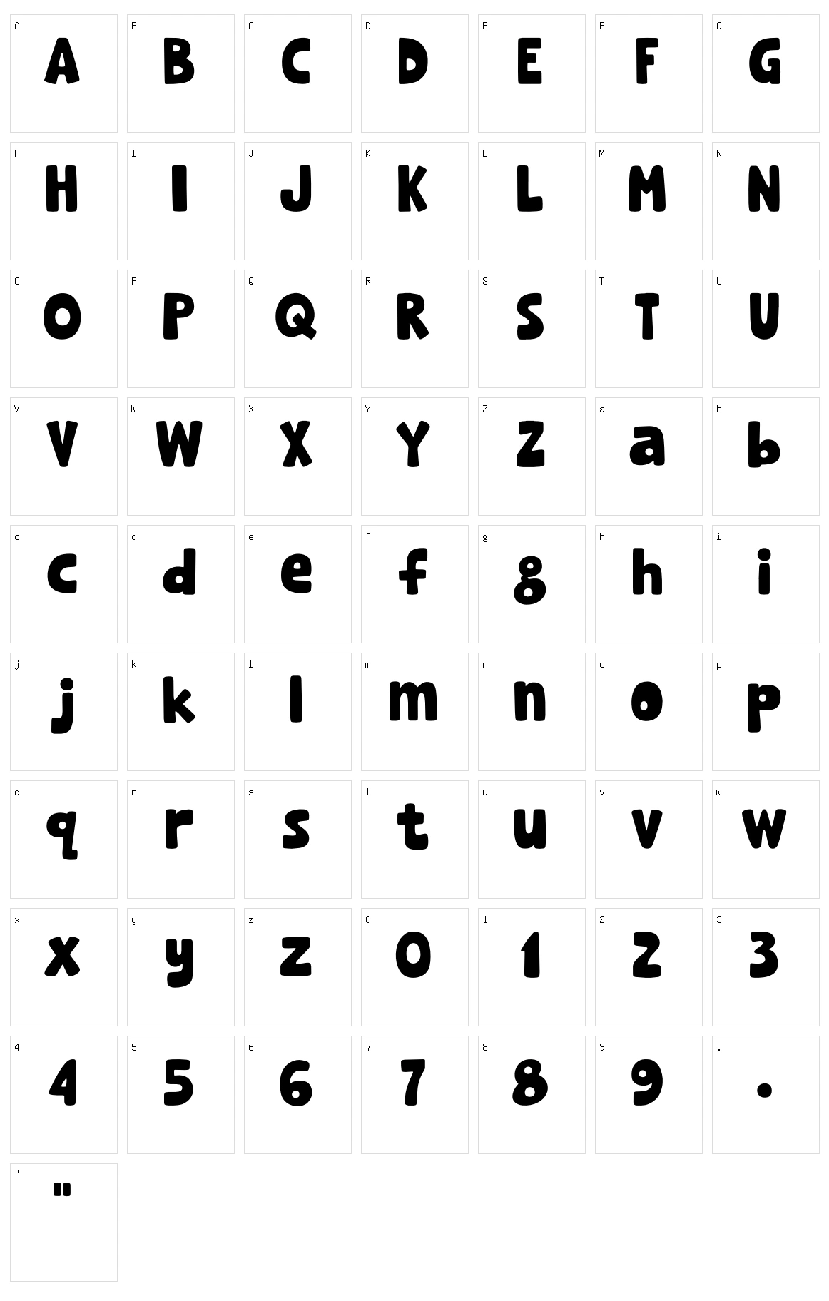 Joe Rabbit Character Set