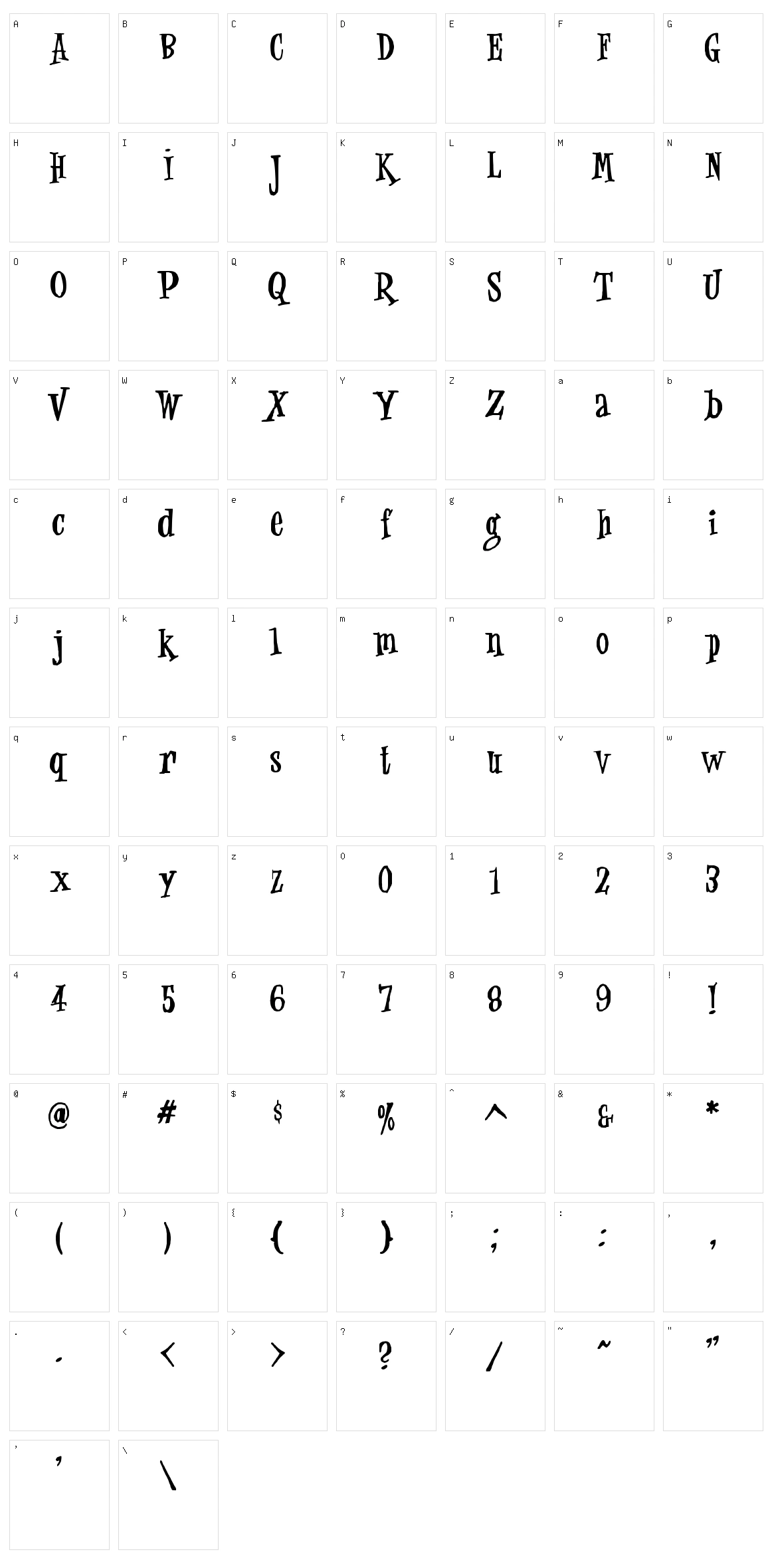 Jungle Juice Character Set