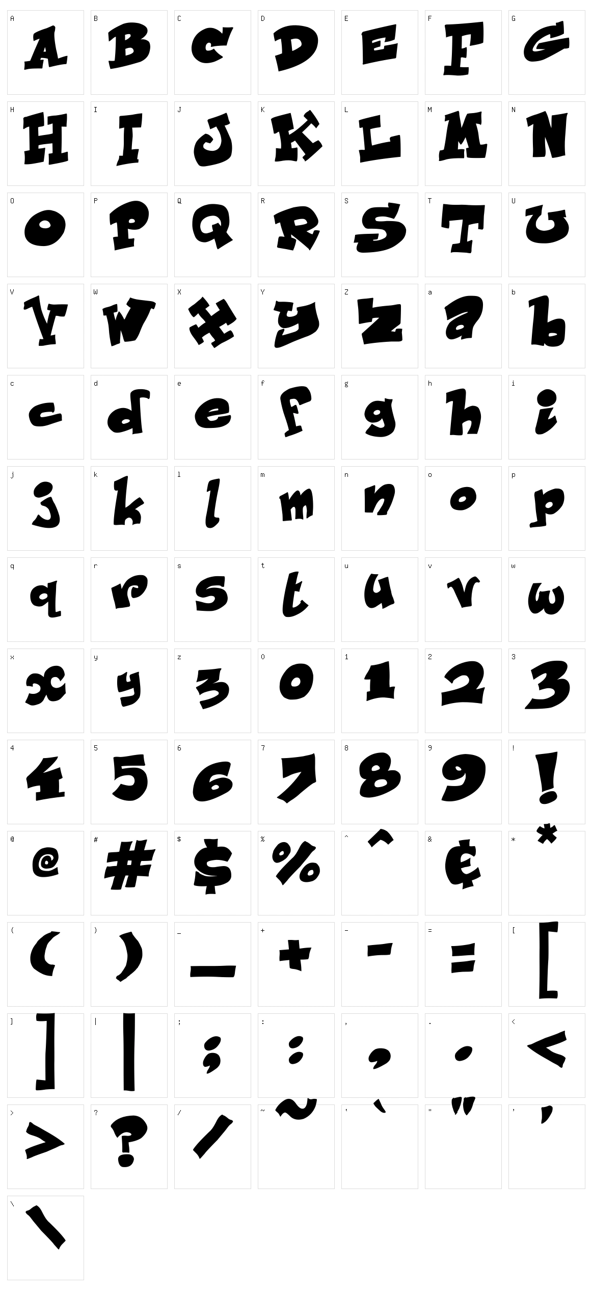 Just Like This Character Set