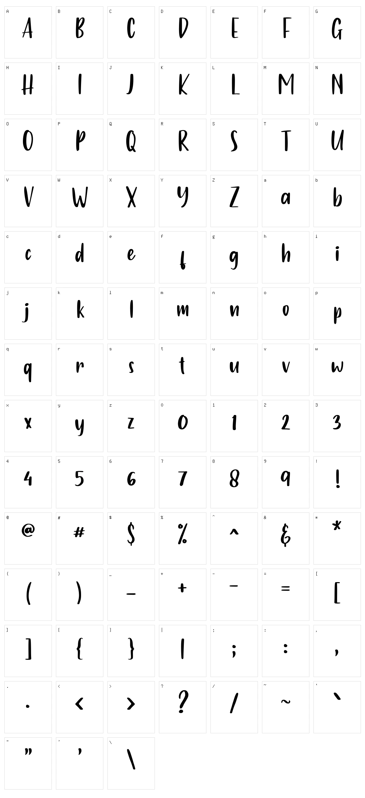 Just One Character Set