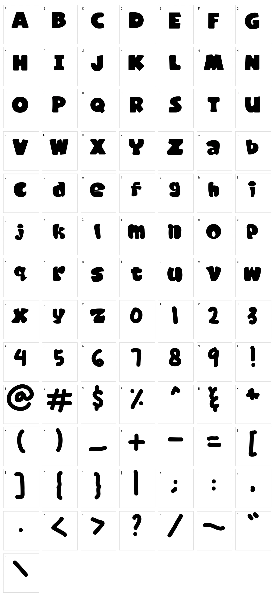 Kaiden Character Set