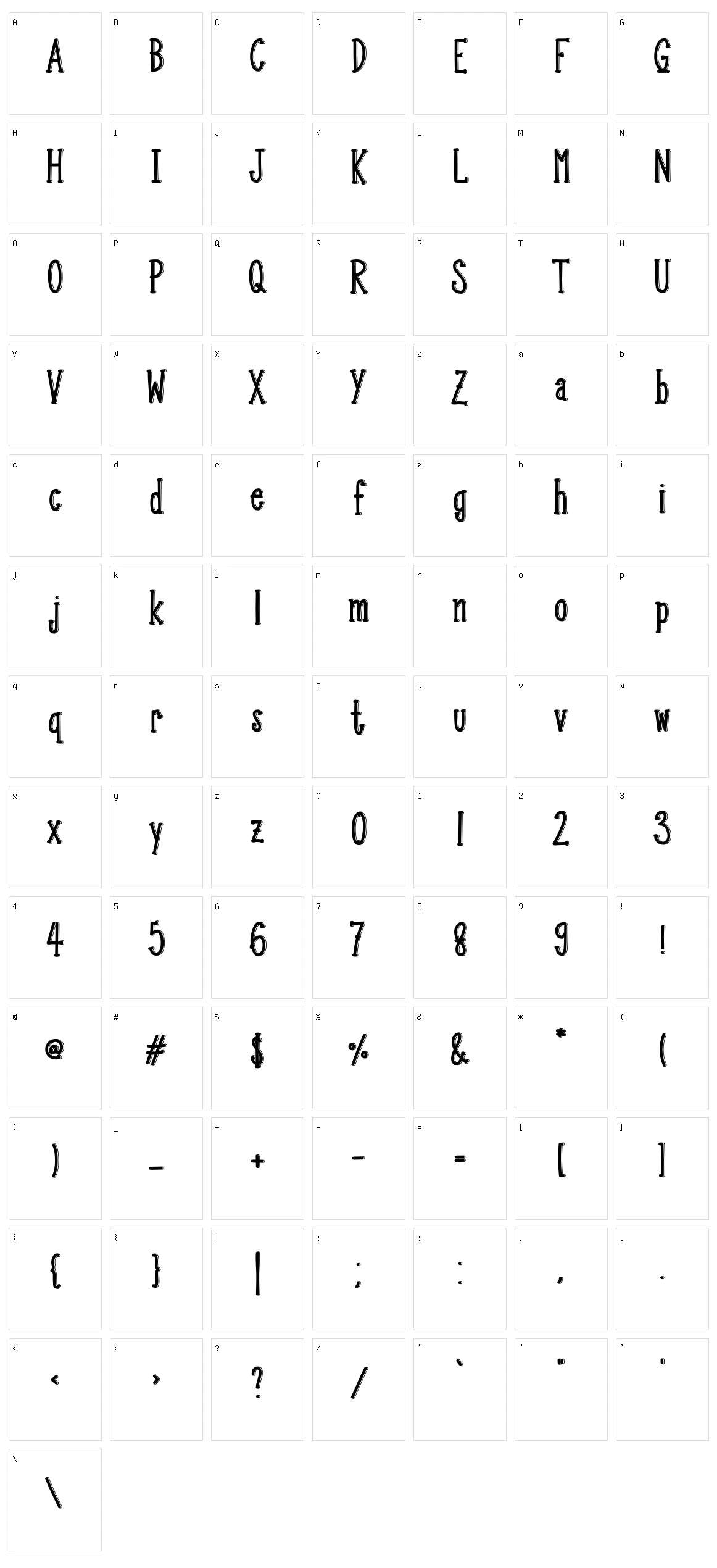 Kangaroo Character Set