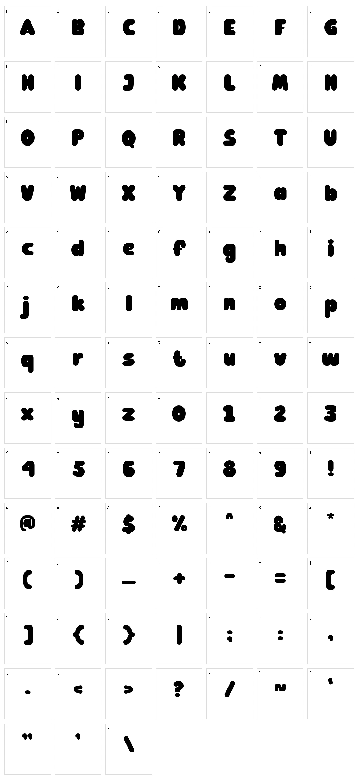 Kawai City Character Set