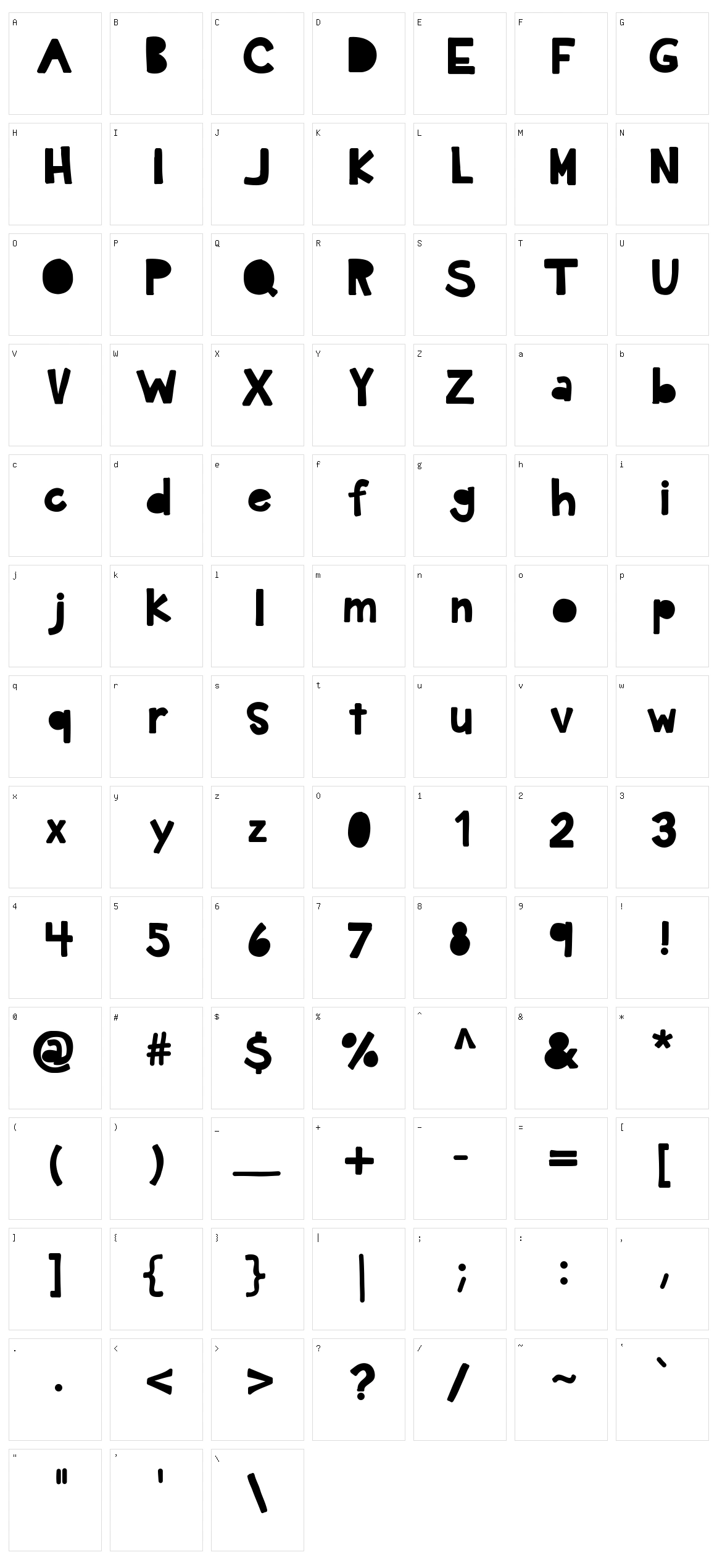 KB Dark Hour Character Set