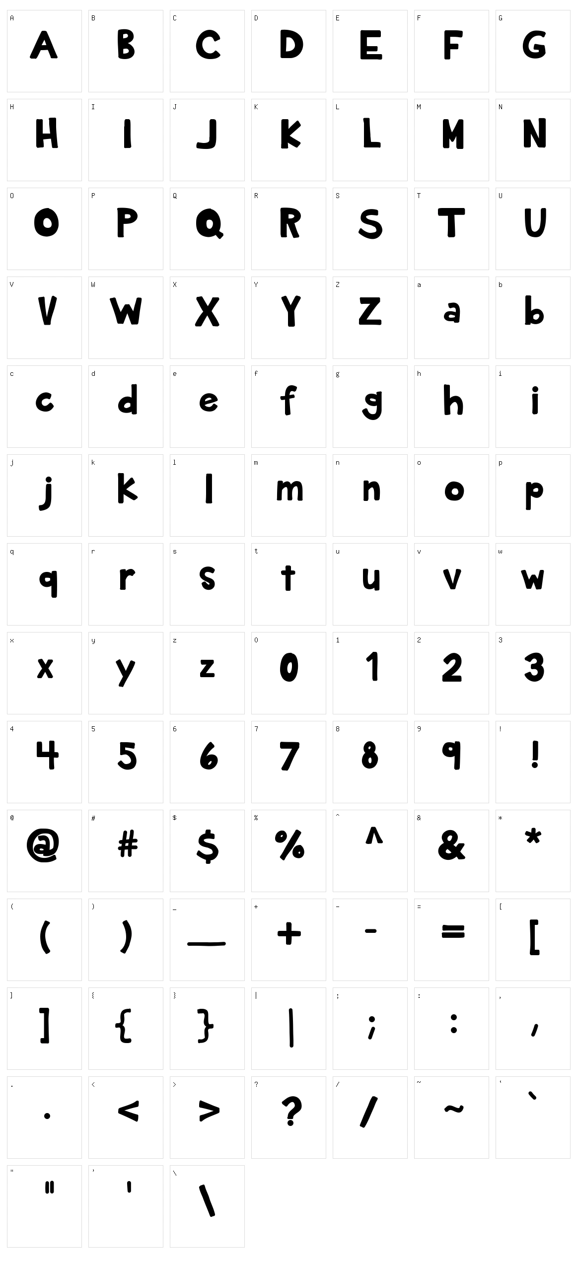 KB Planet Earth Character Set