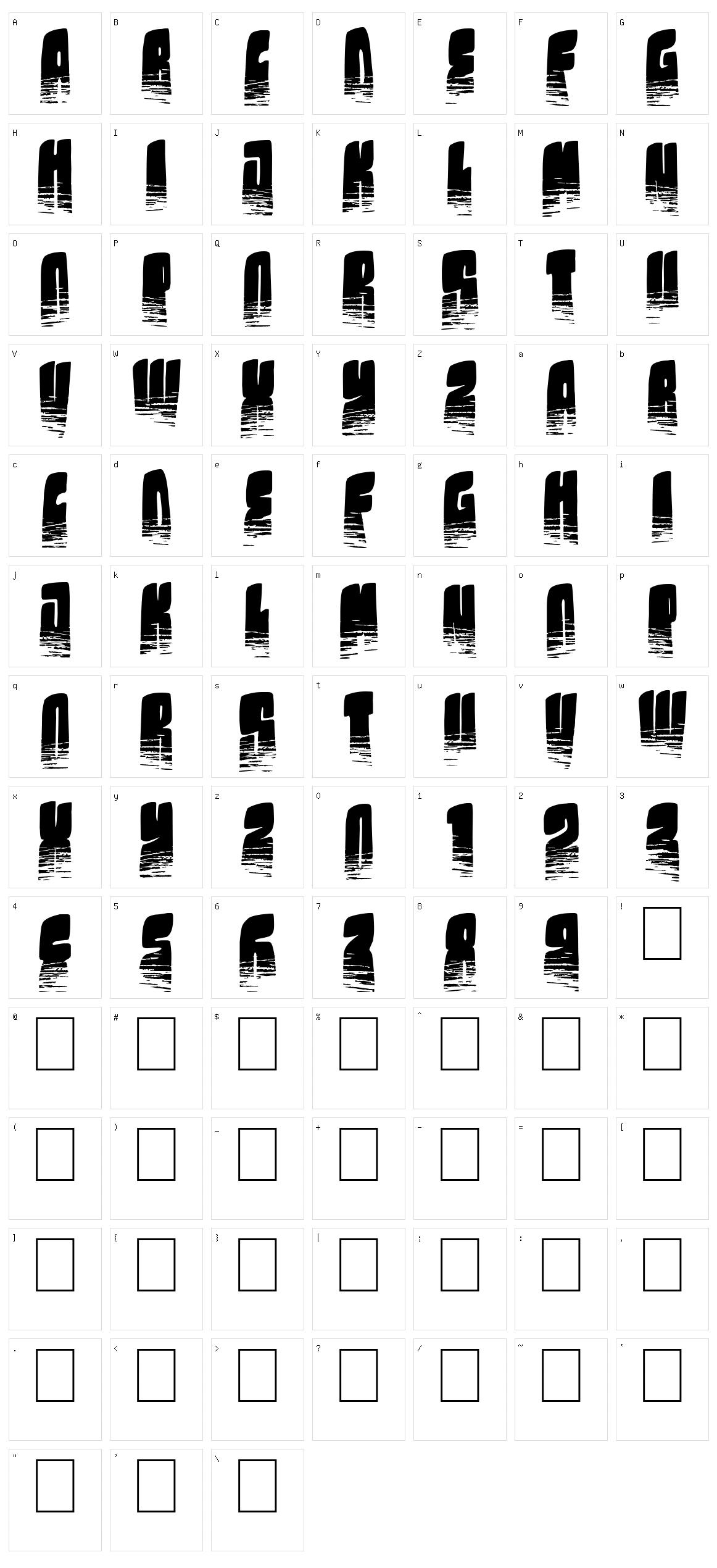 Kolossal Character Set