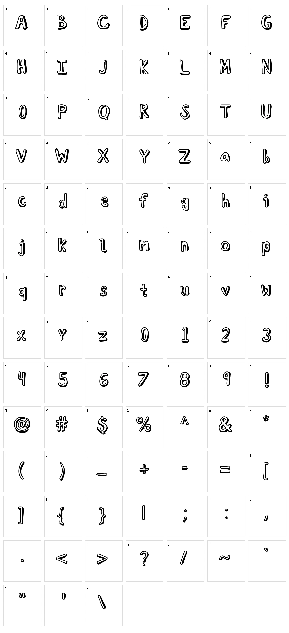 KB Troubled Soul Character Set
