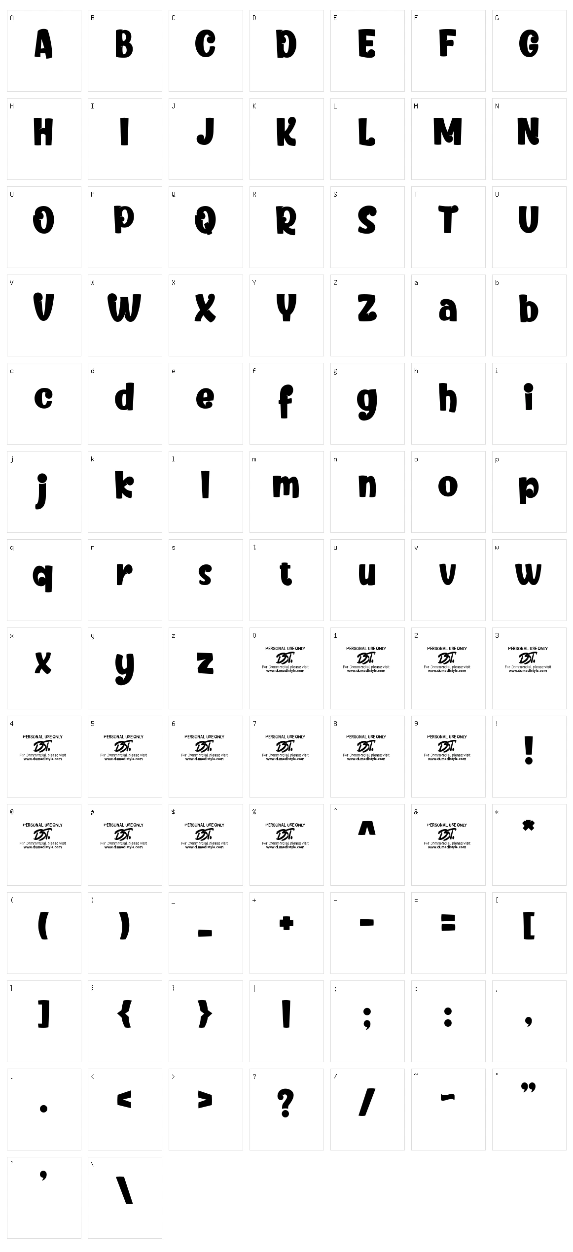 Kero kero Character Set