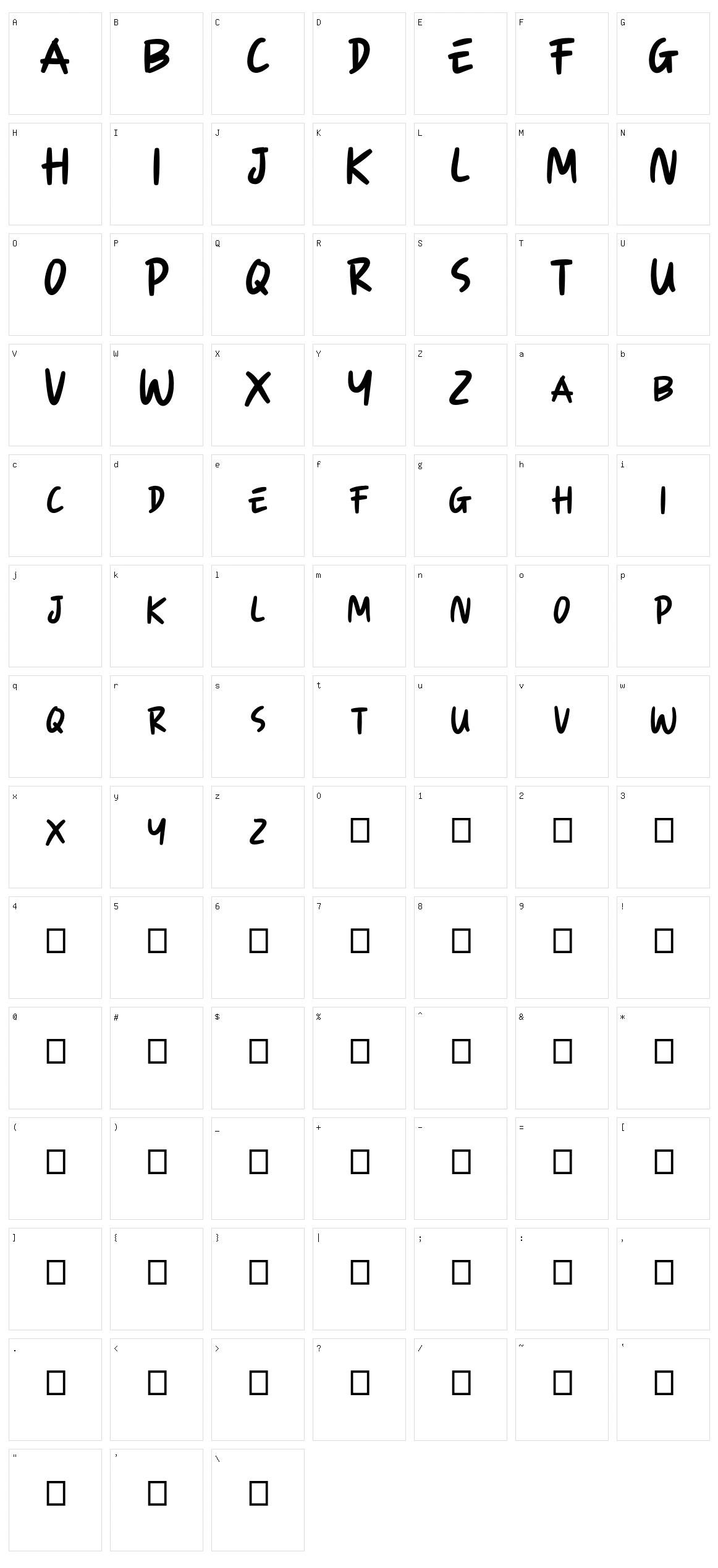 Kidepark Character Set