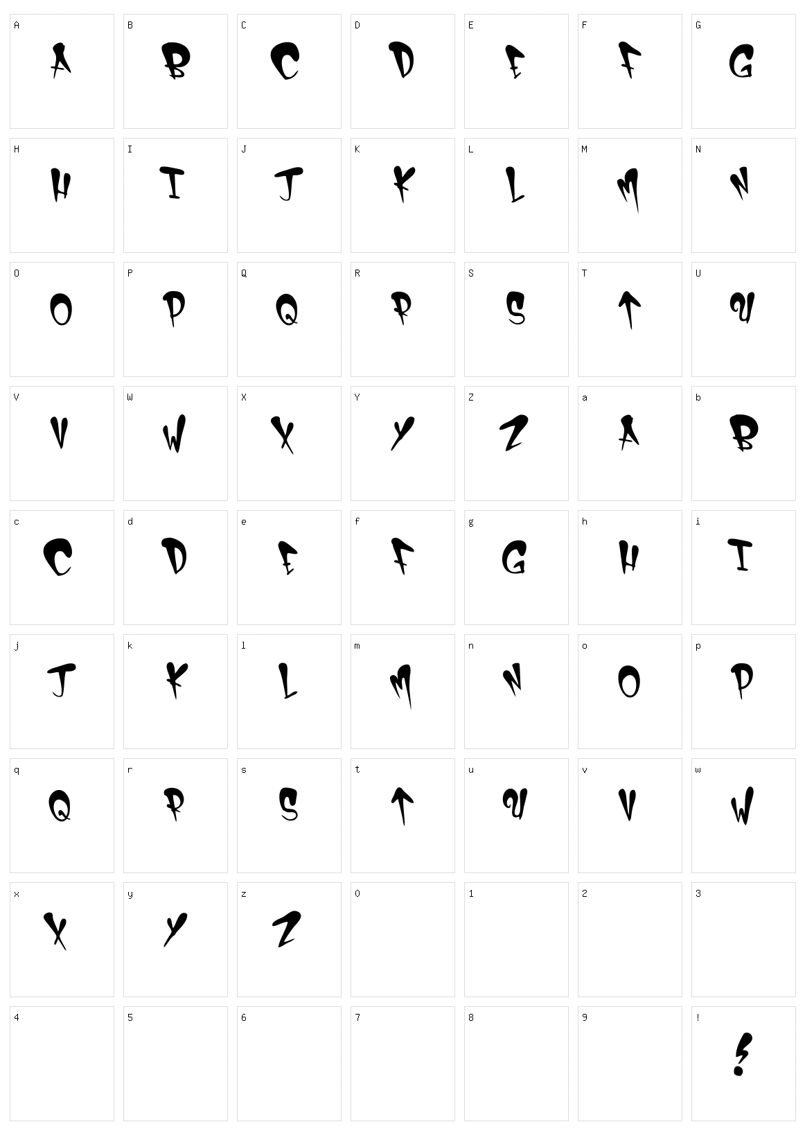 NY Fat Character Set