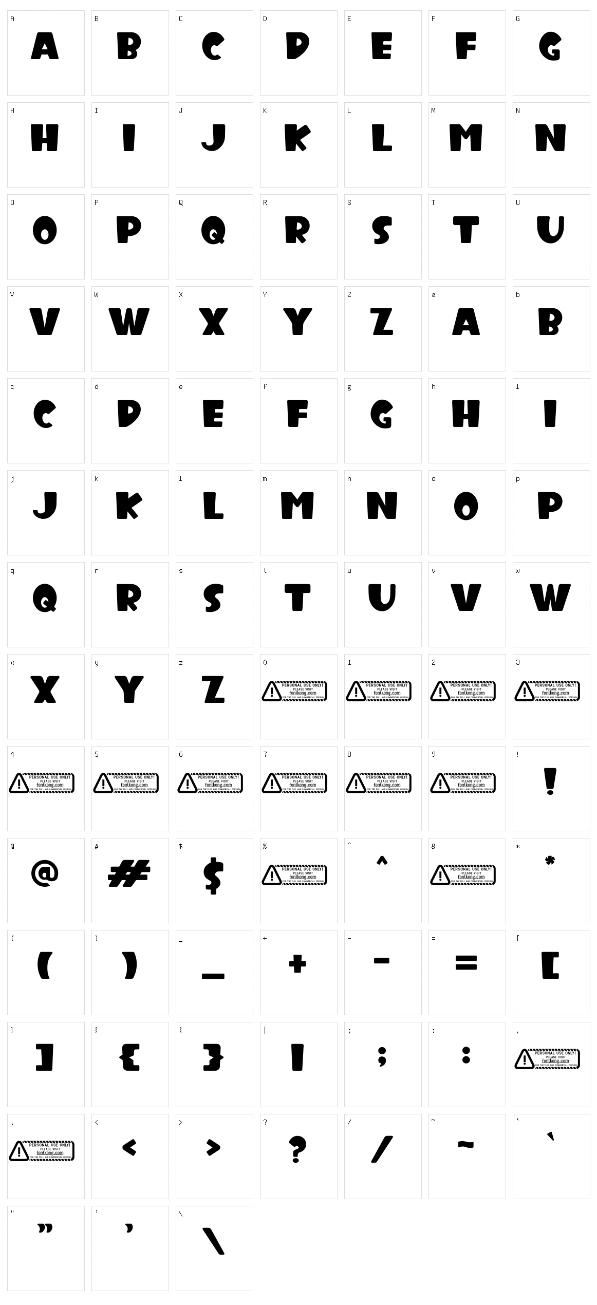 Kids Edition Character Set