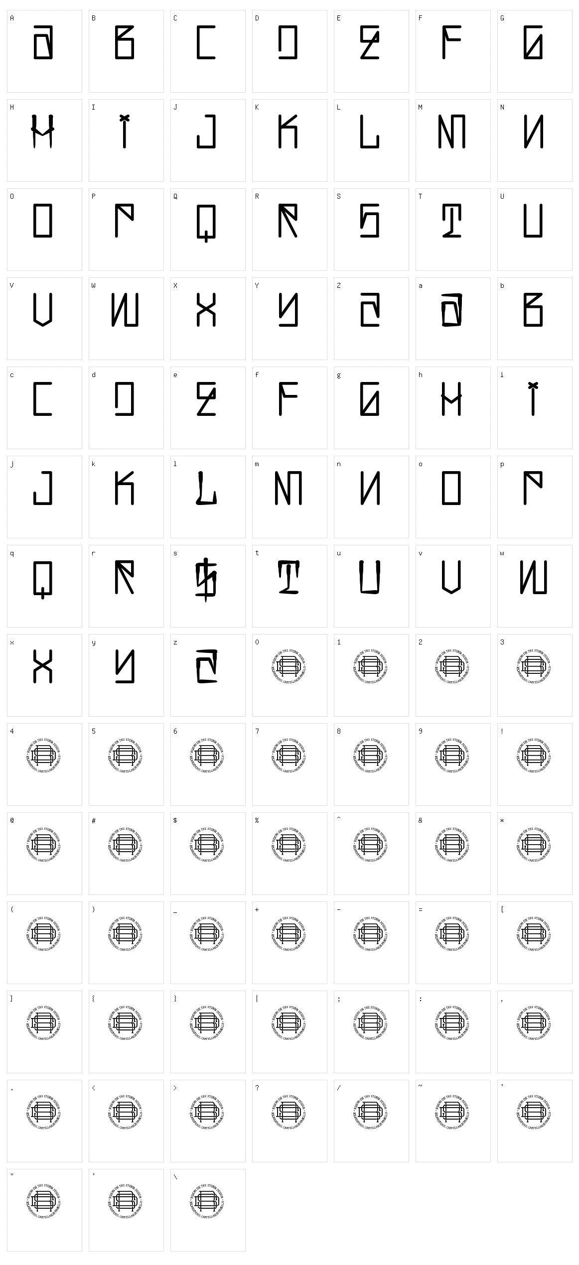 Hustlaz Character Set