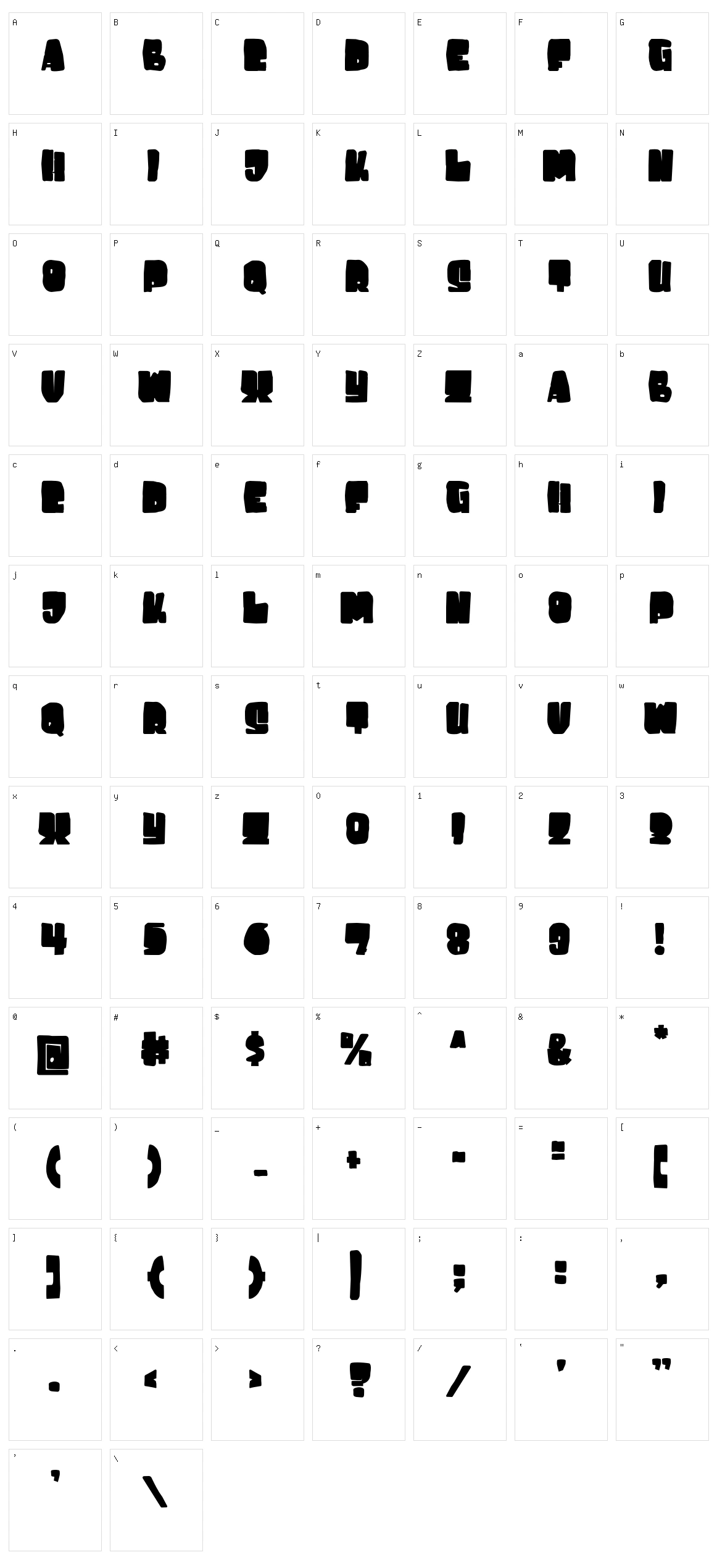 Kidzz Character Set