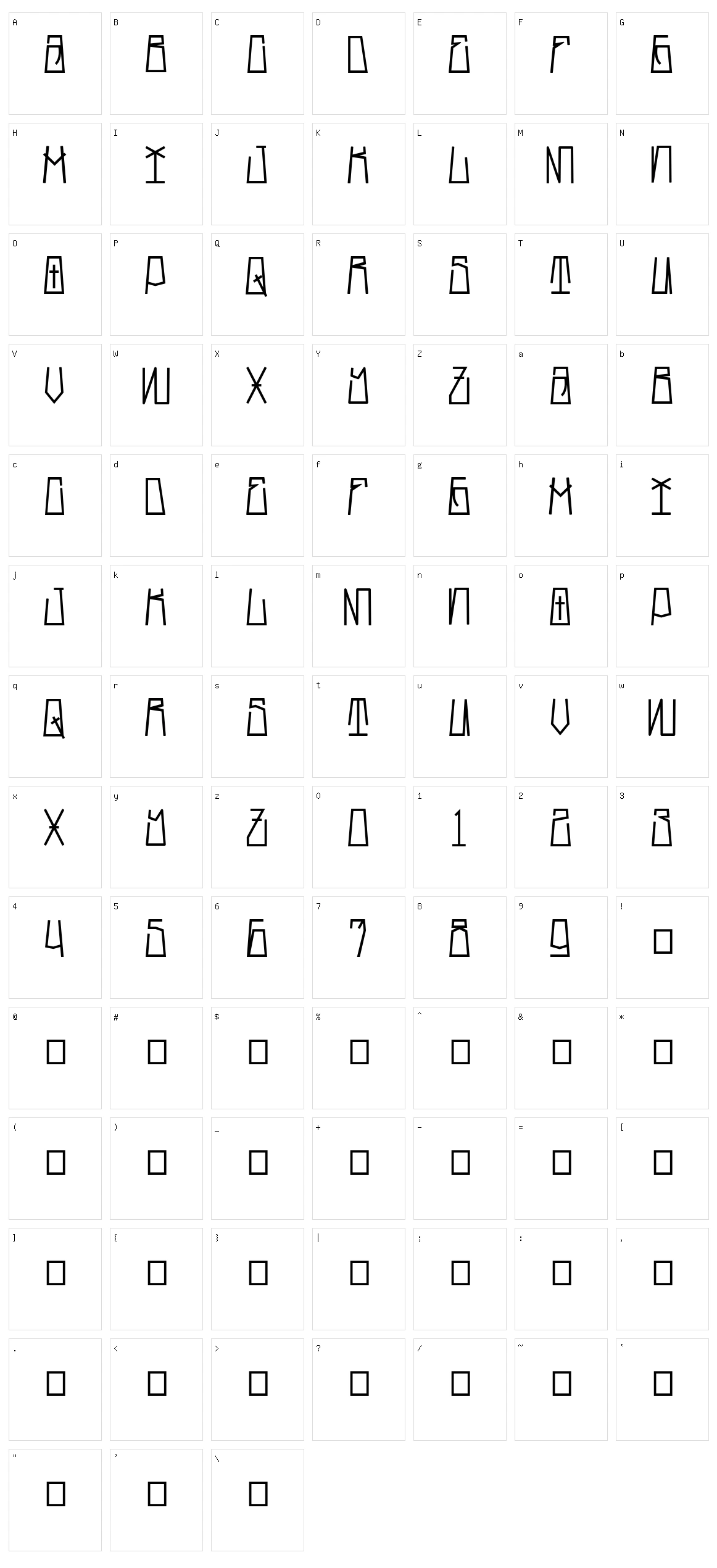 Skiny Smile Character Set