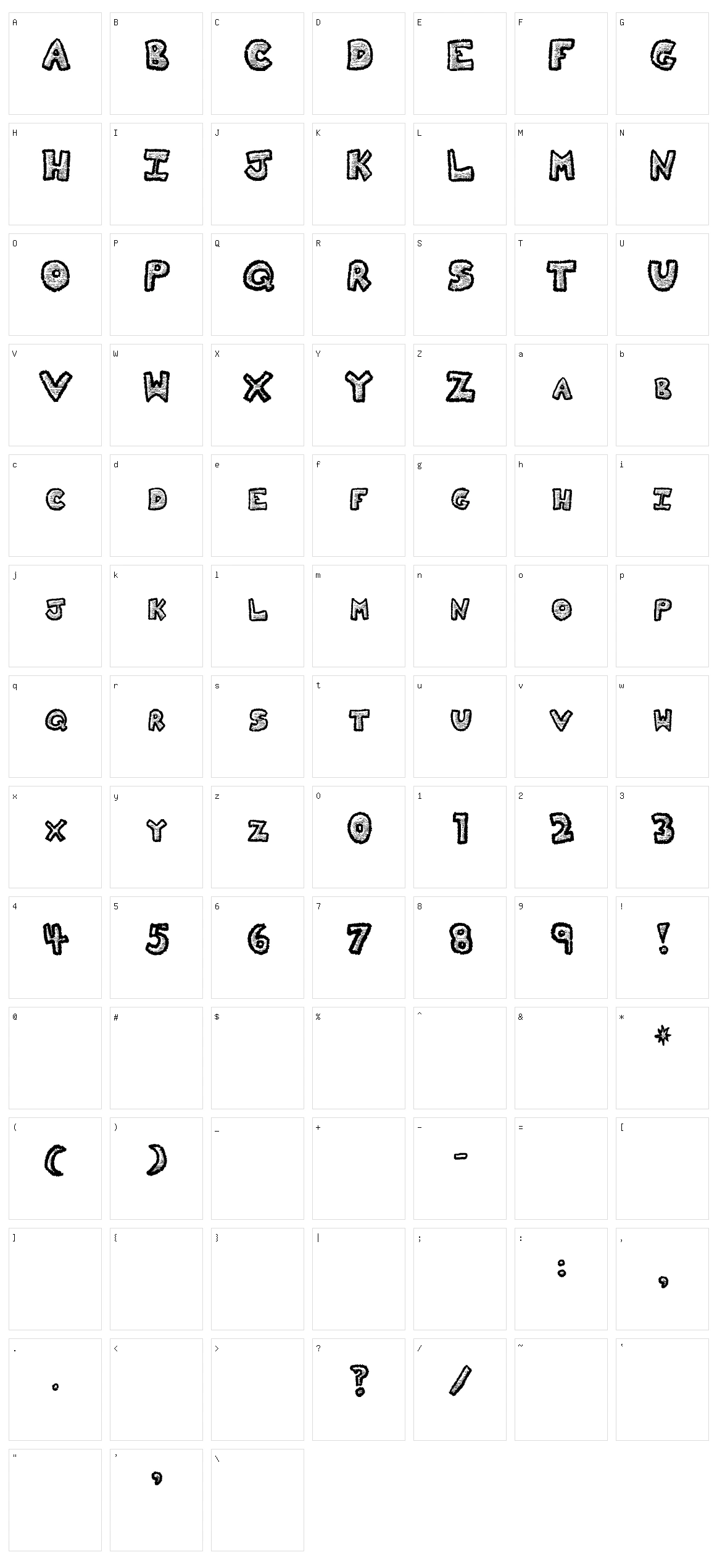 Kitty Character Set