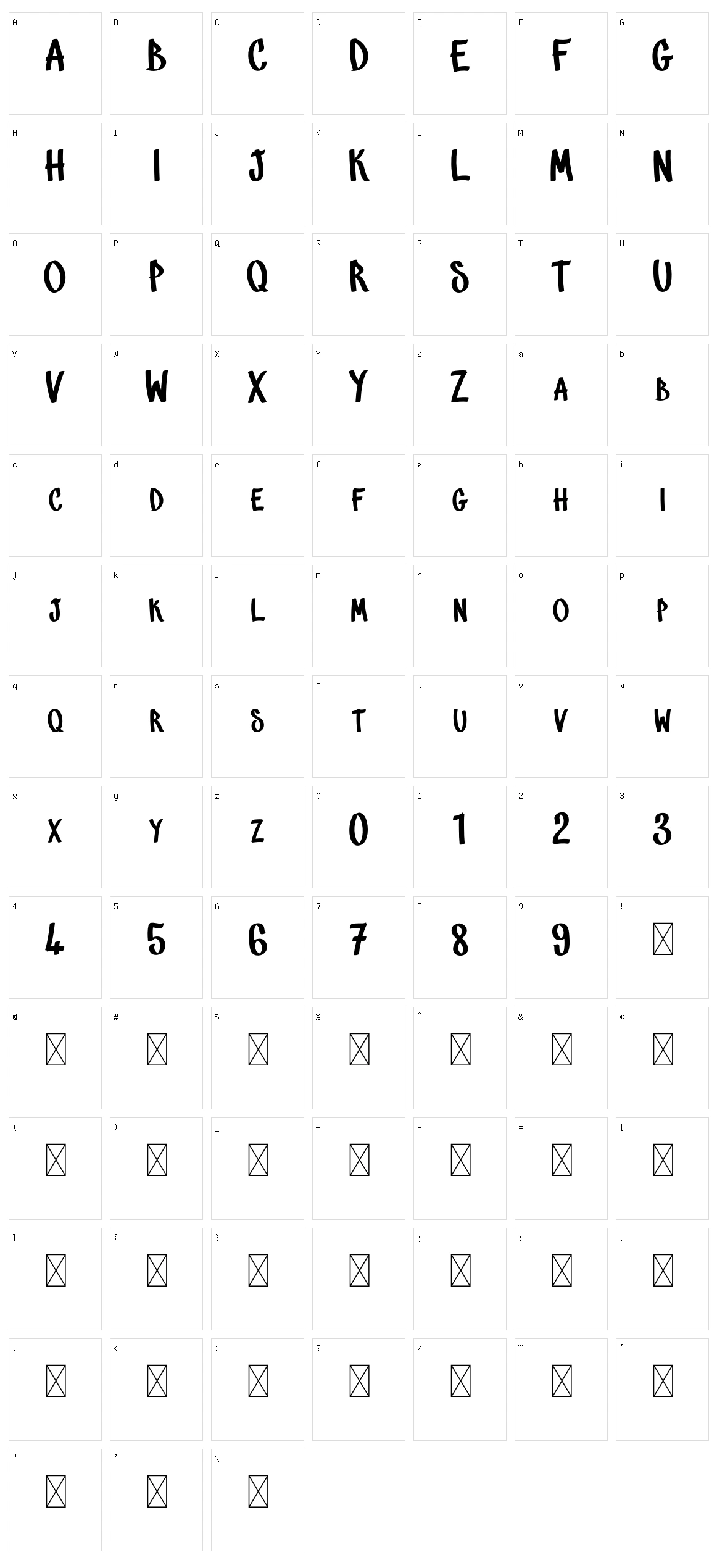Marins Perdus Character Set