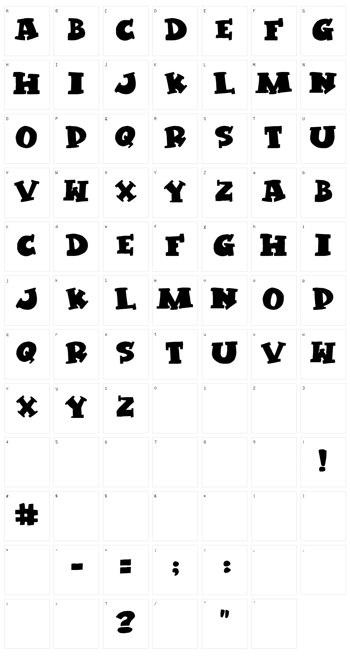 Kleptomaniac Character Set