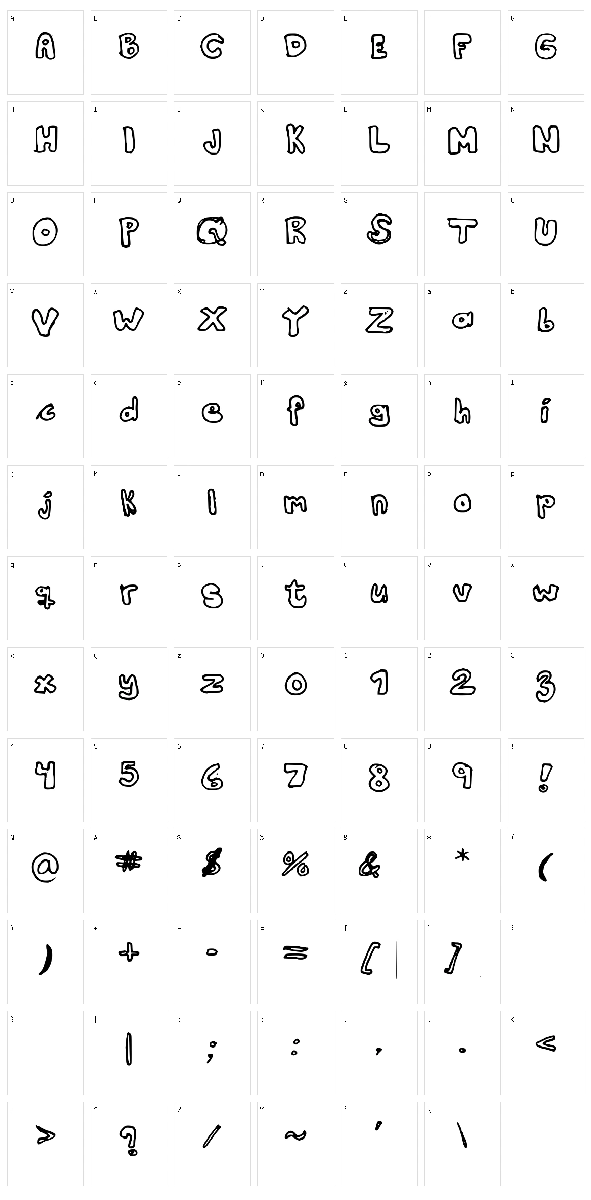 Kranne2 Character Set