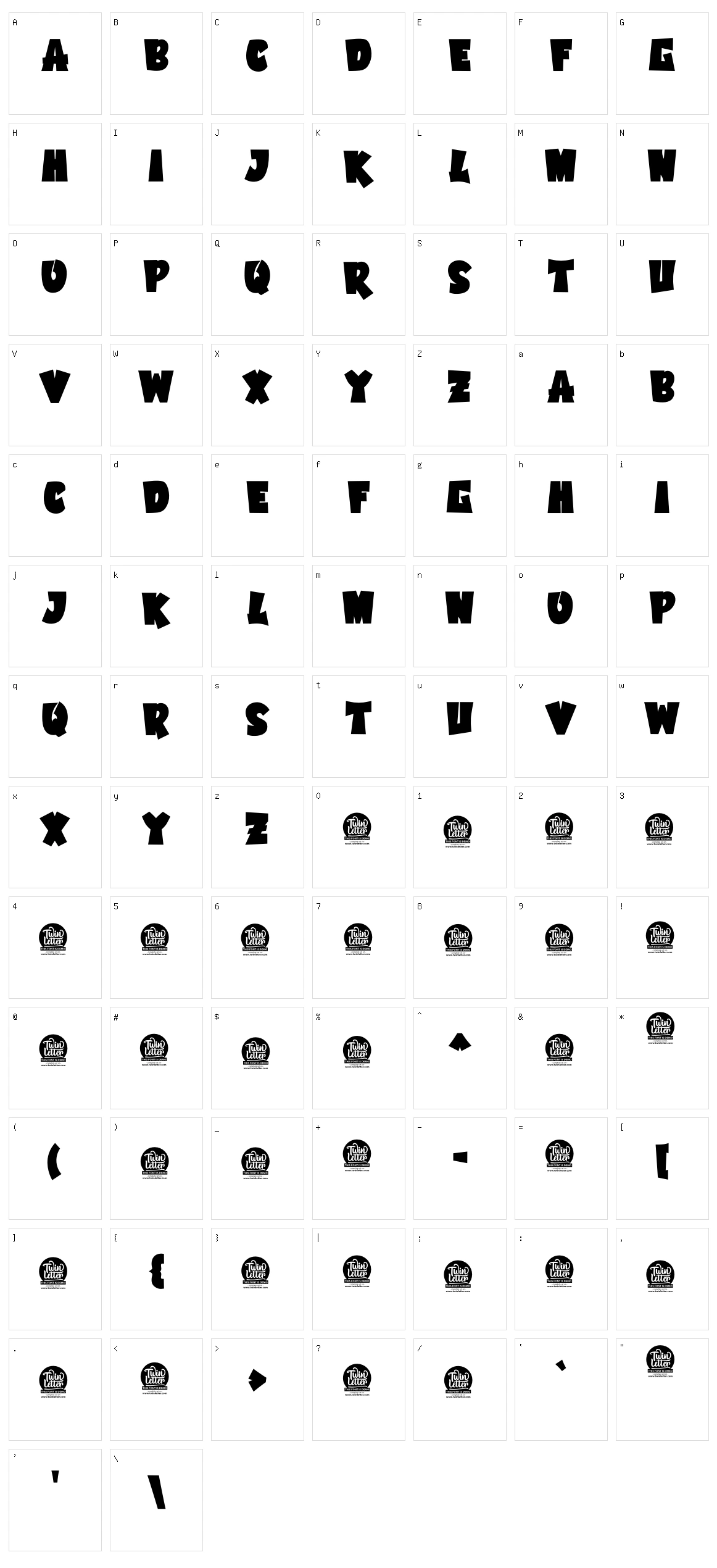Arogun Character Set