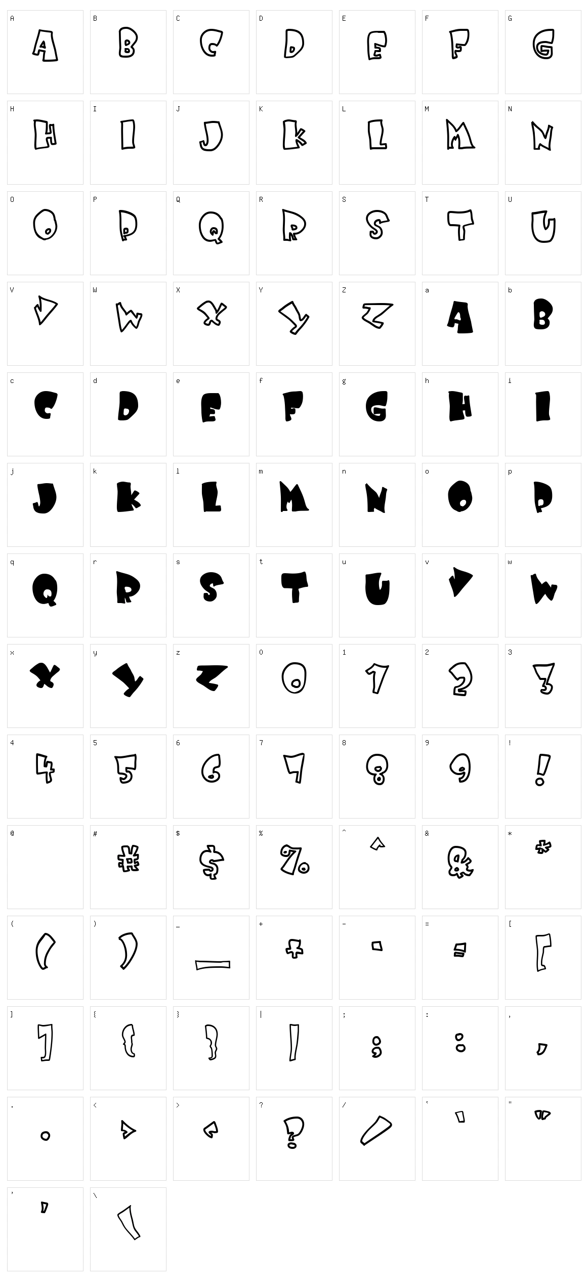 Kruffy Character Set