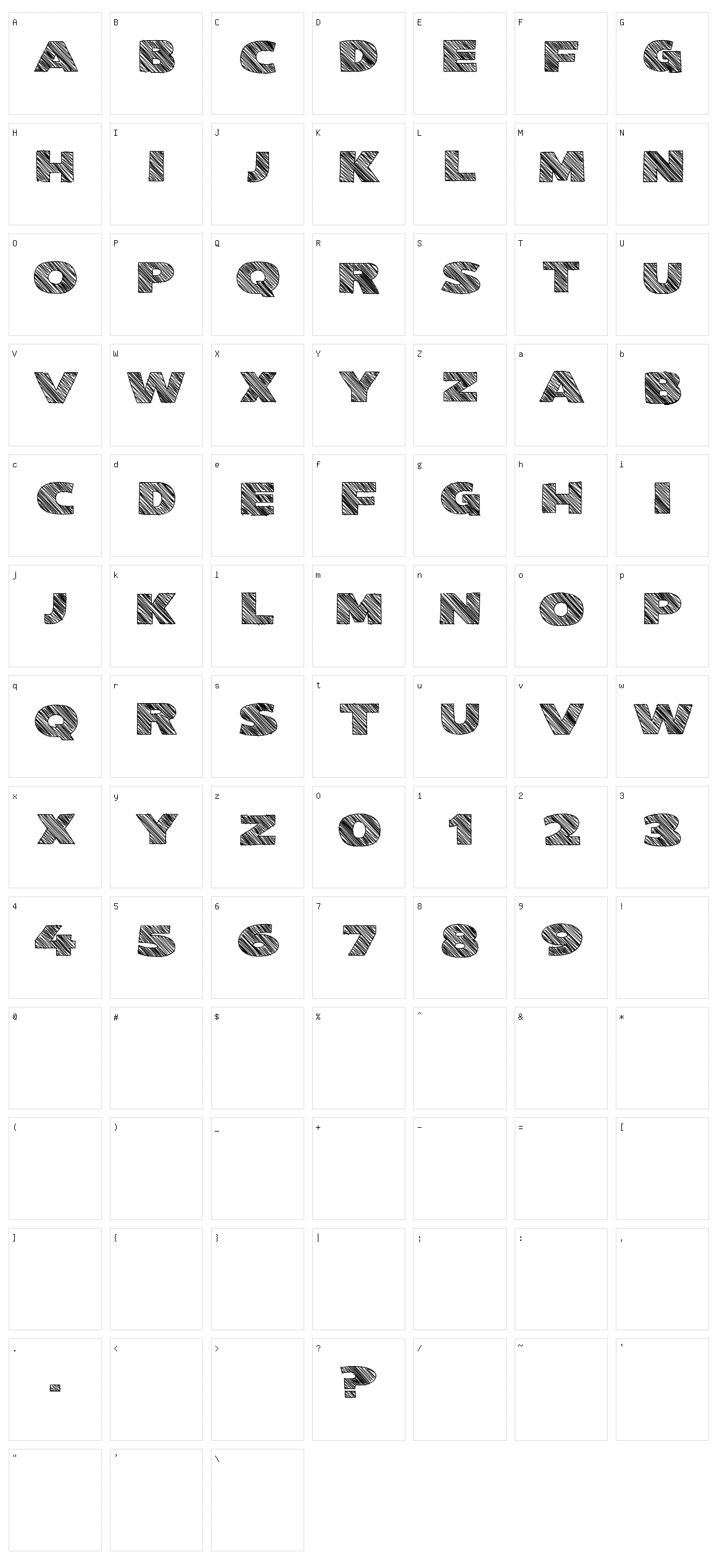 Kwixter Sketch Character Set
