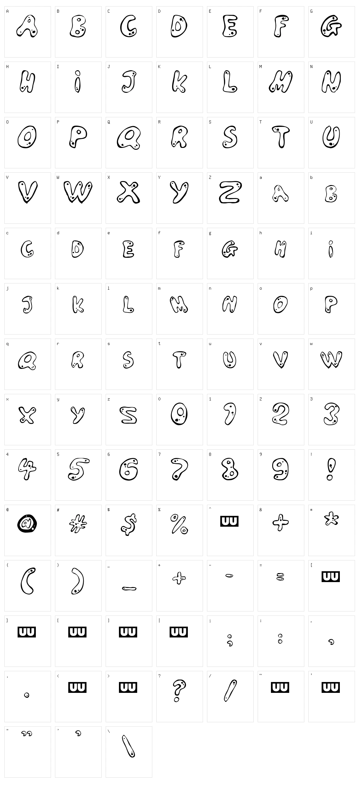 Larson Character Set