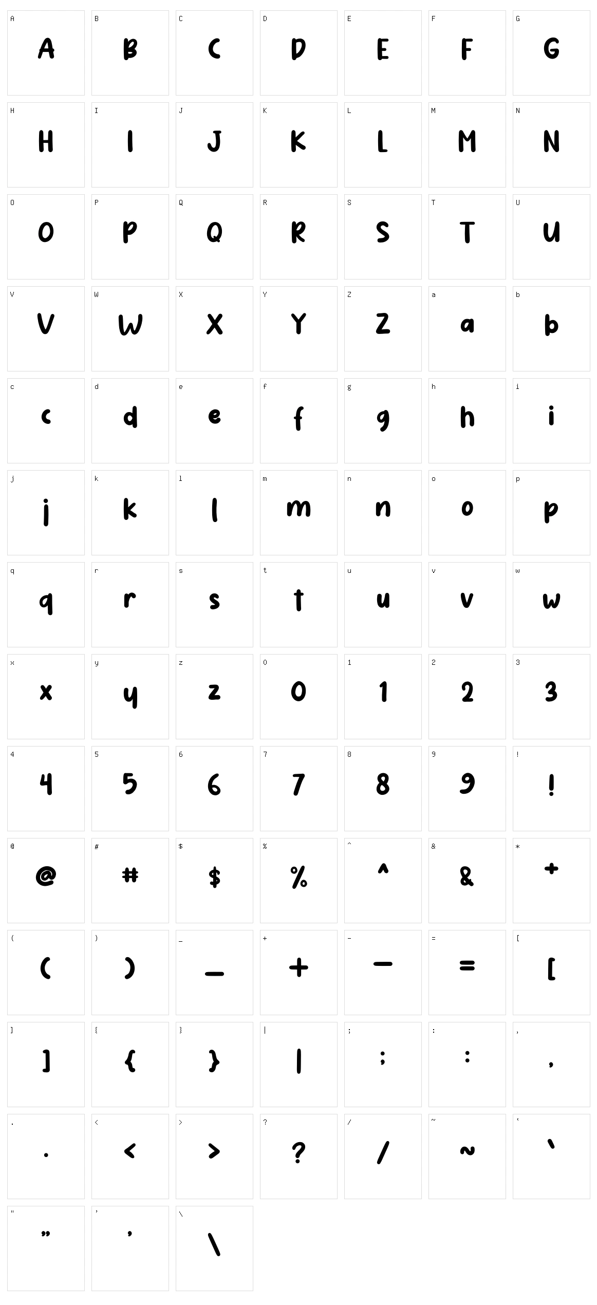 Lasting Sketch Character Set