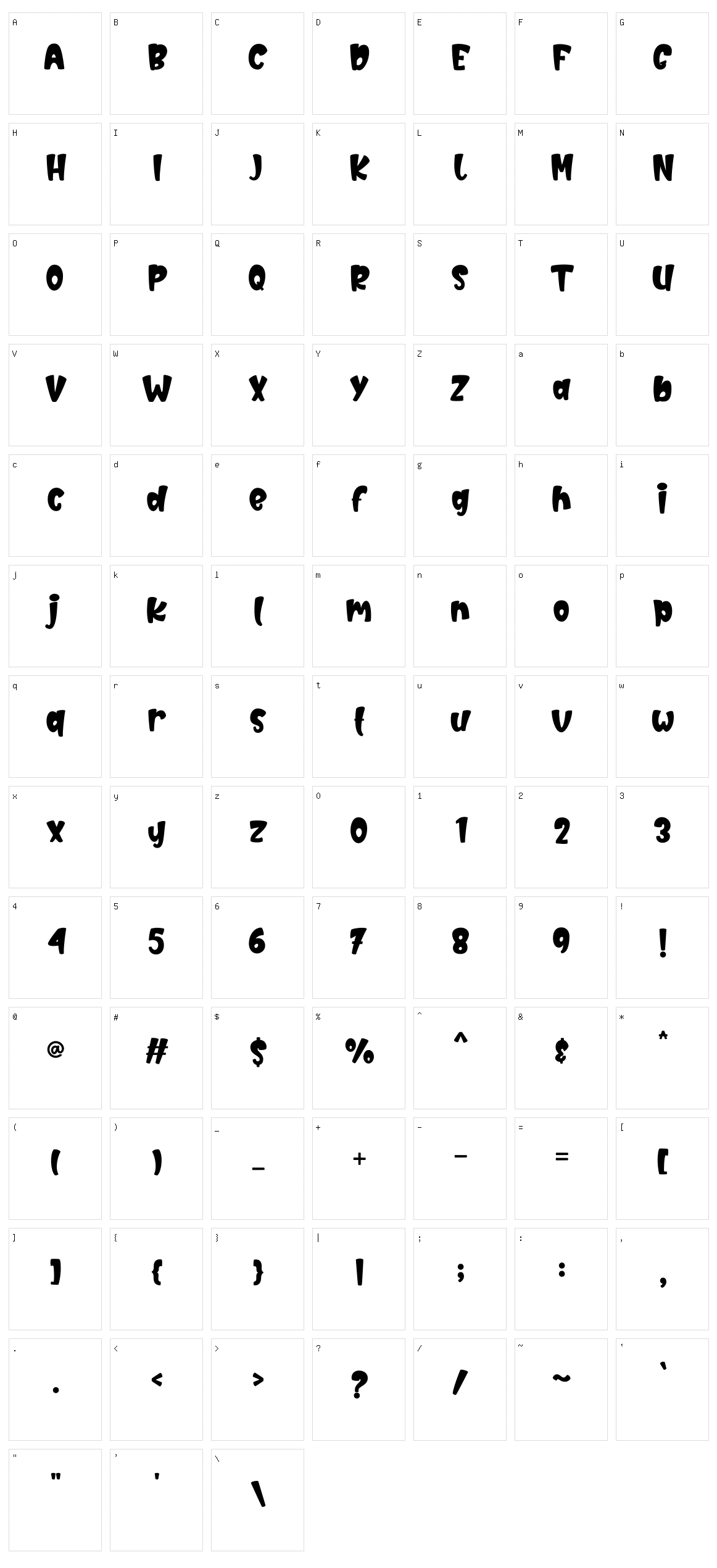 Laurels Character Set
