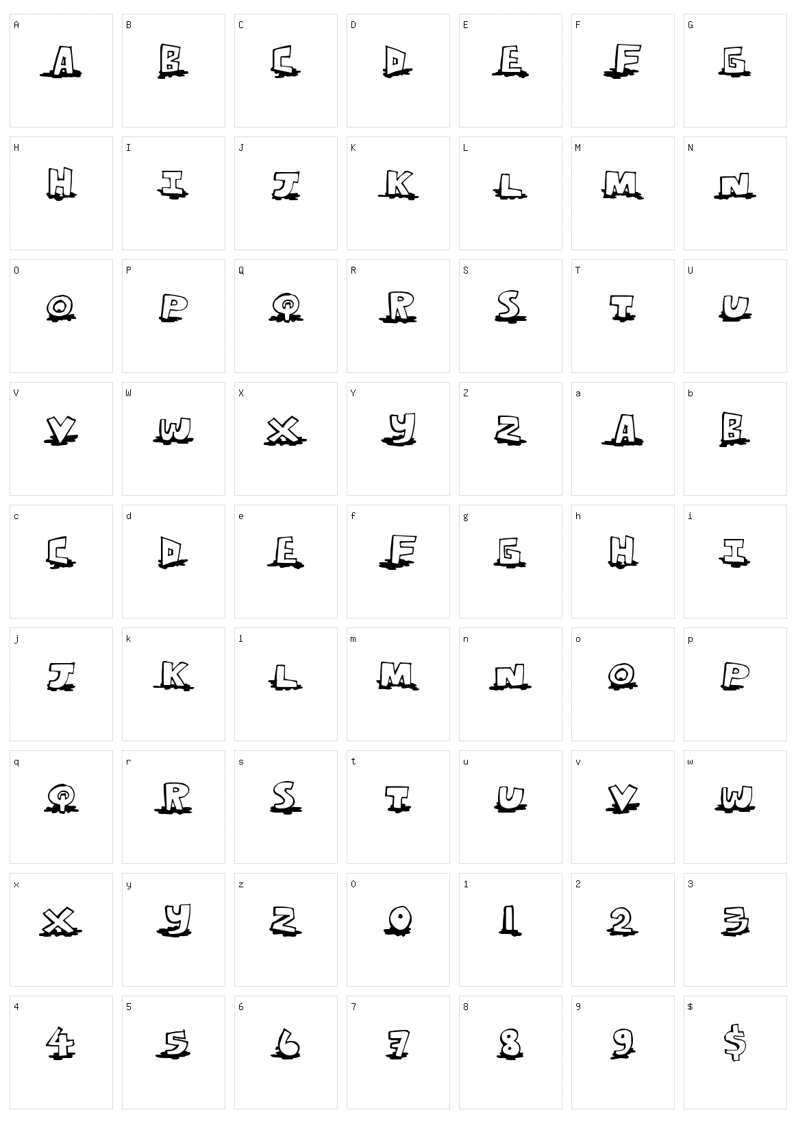 Leaking Type Character Set