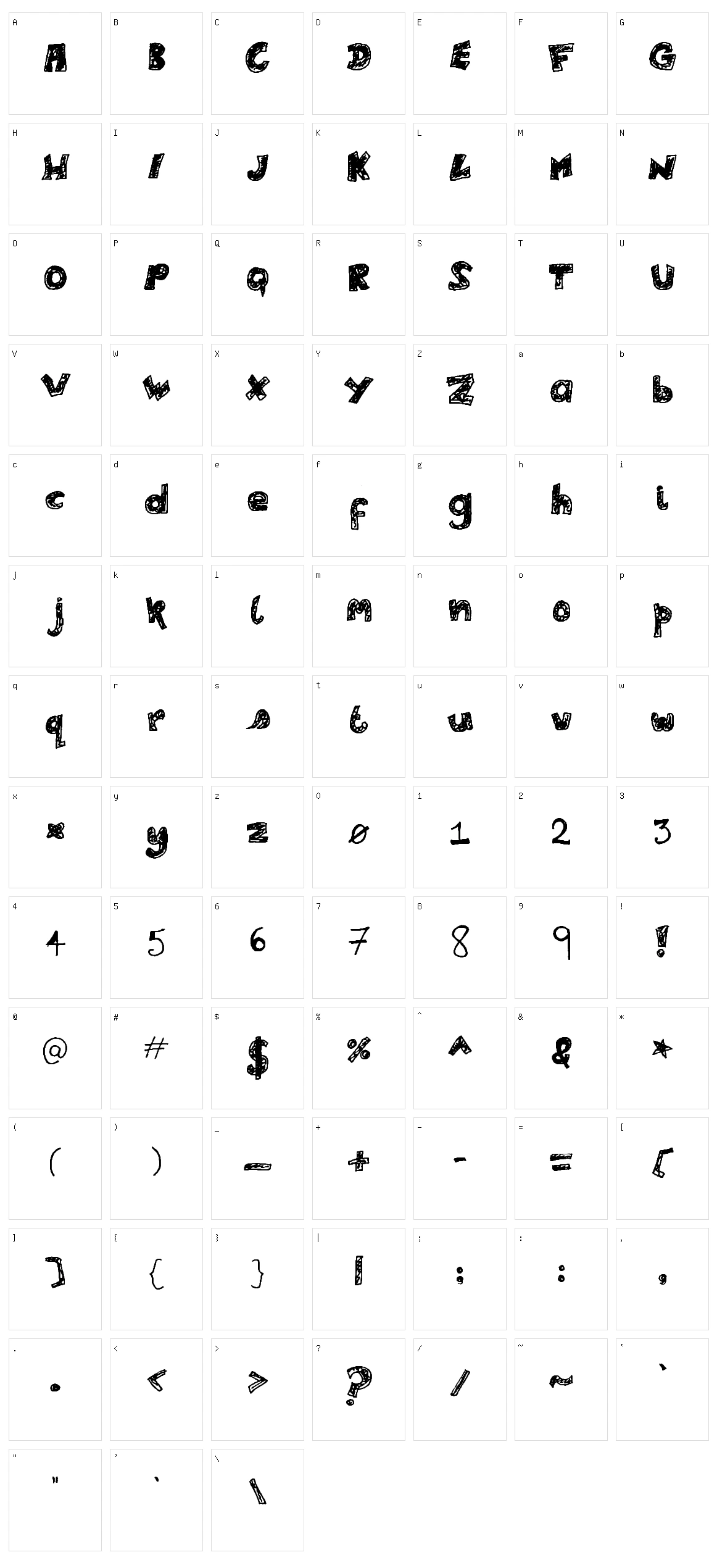 Lele's Scribadoo Character Set