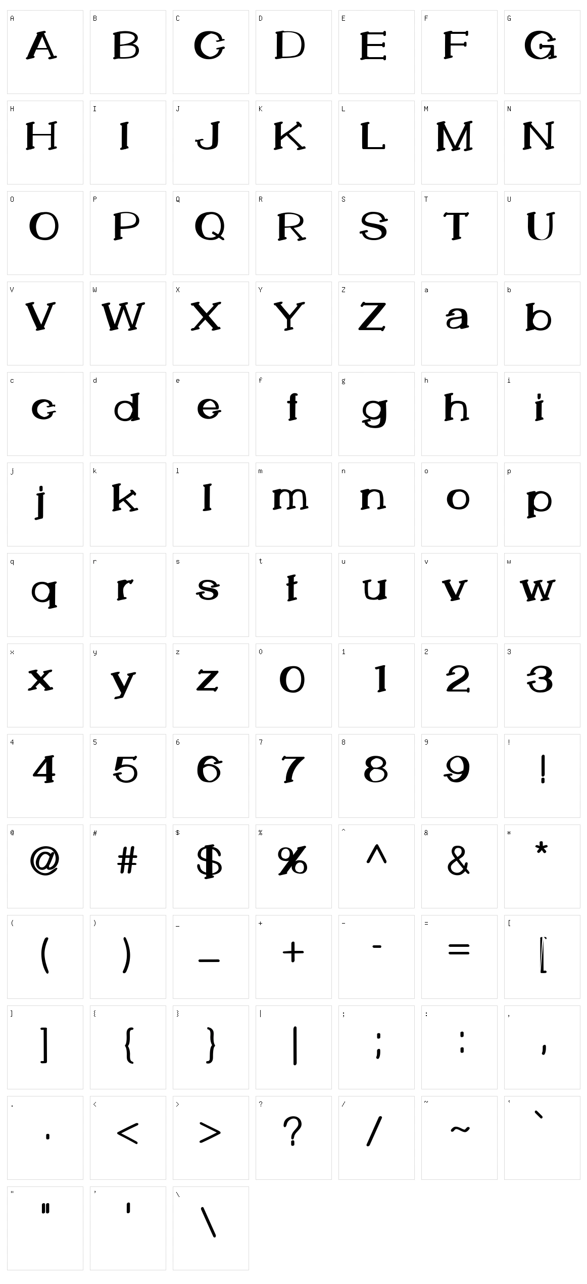 Lemon Cookie Bold Character Set