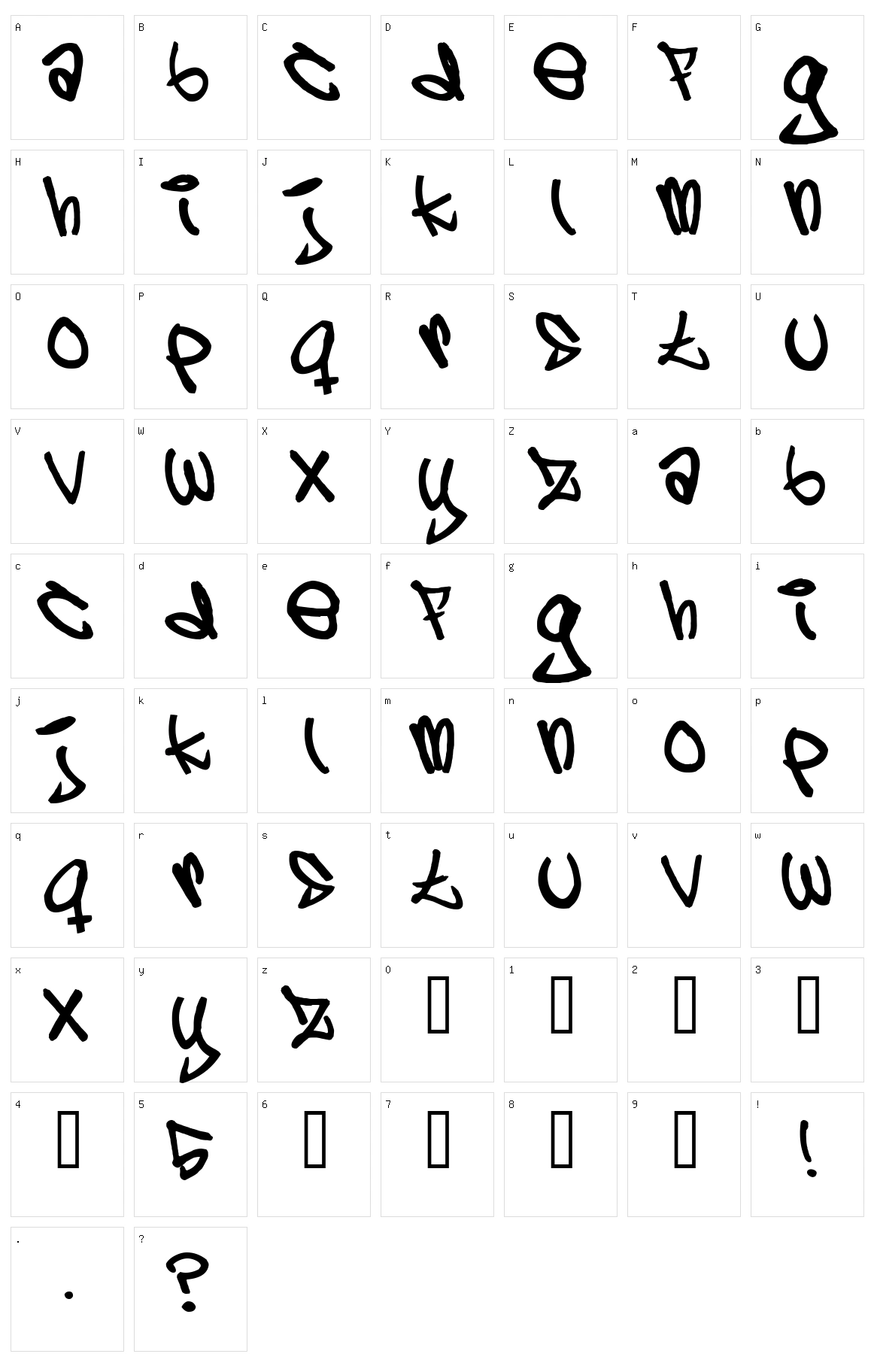 5 Cent Character Set