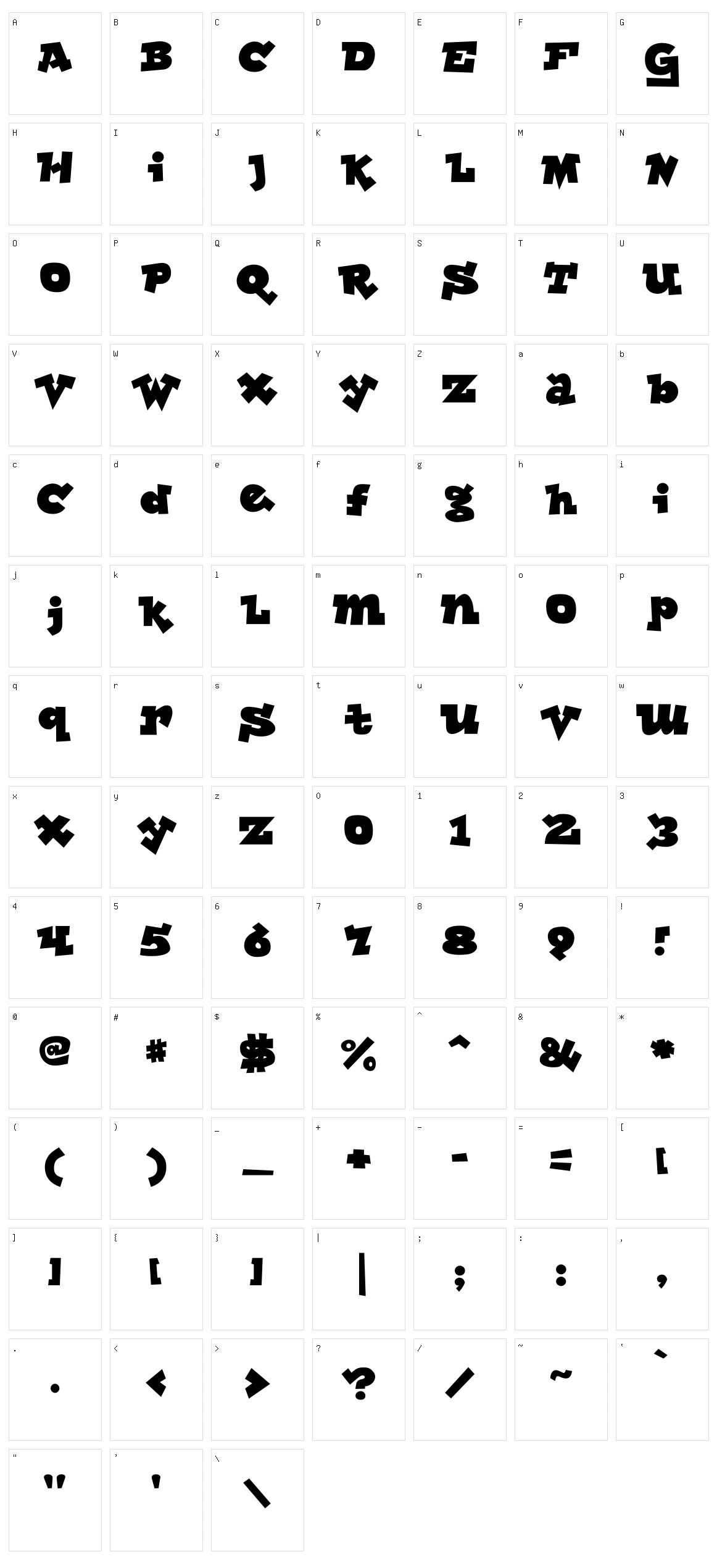 Lockergnome Character Set