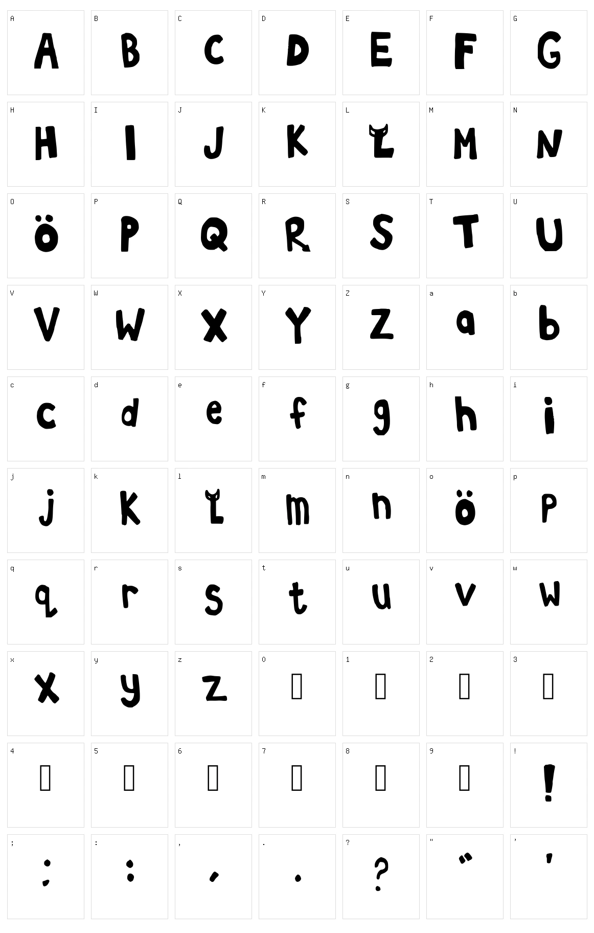 Loded Diper Character Set