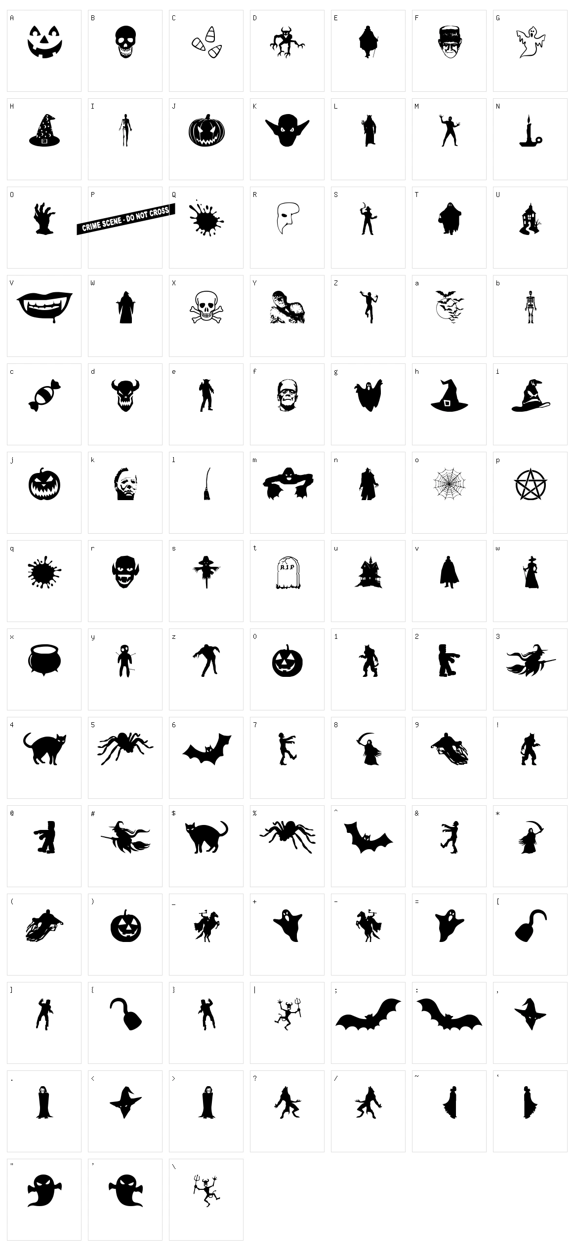 Ween-Dings Character Set