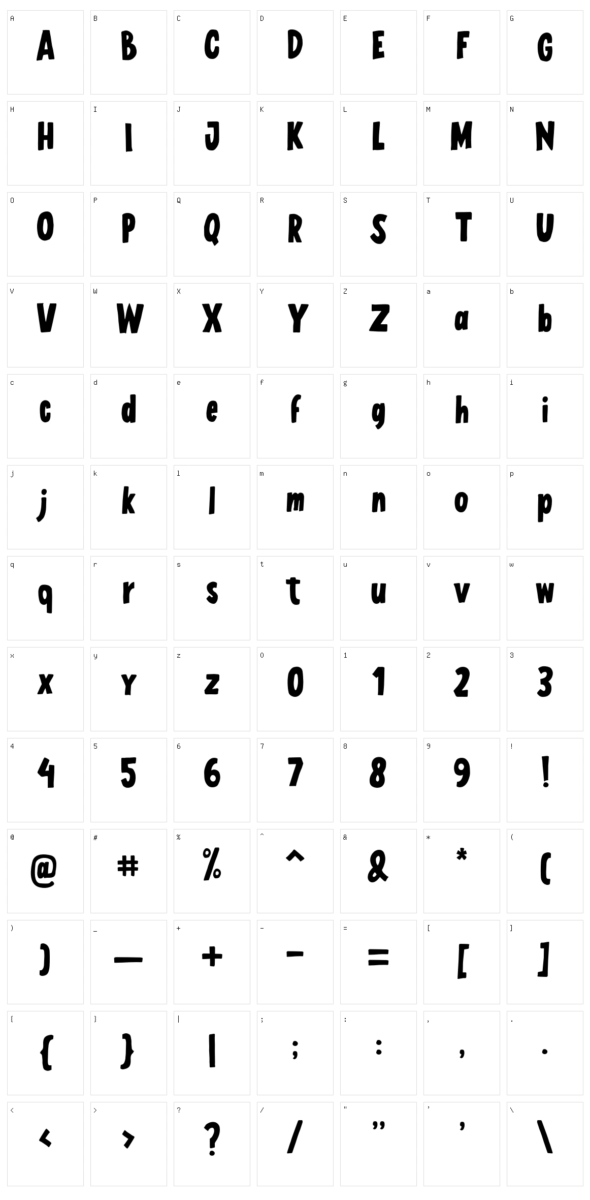 Lutuna Character Set