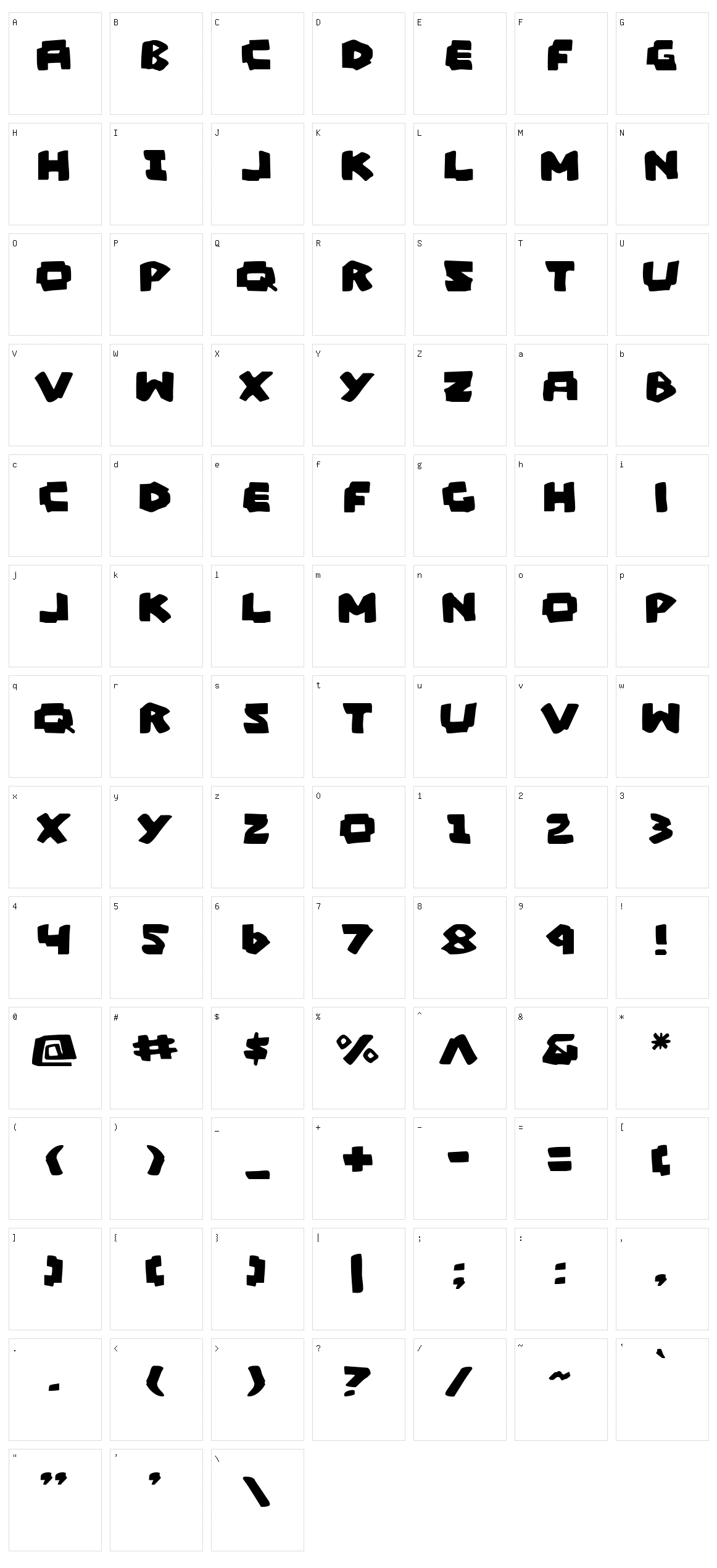 Mad Marker Character Set