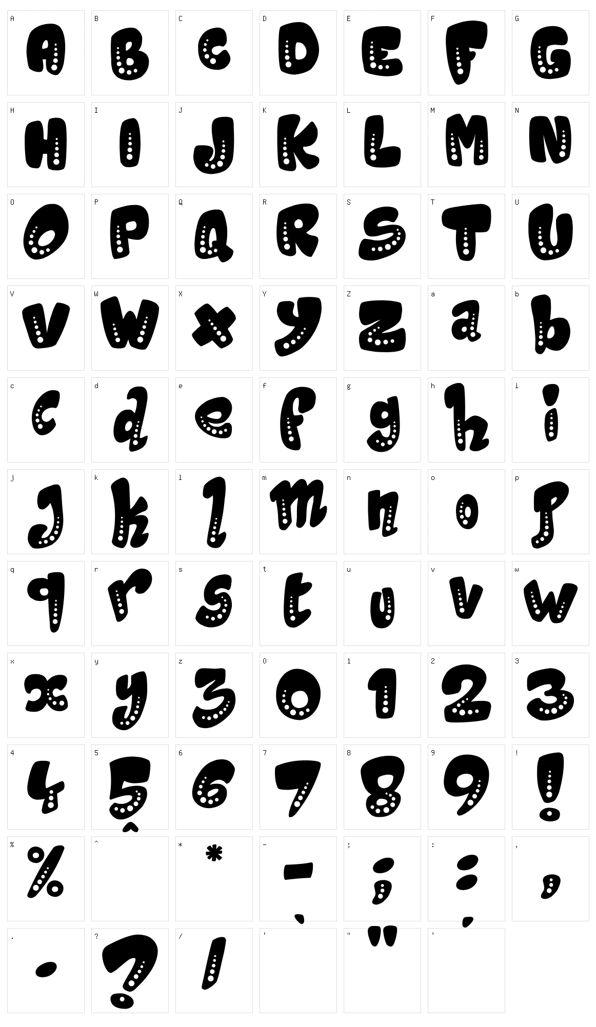 Magic Spots Character Set