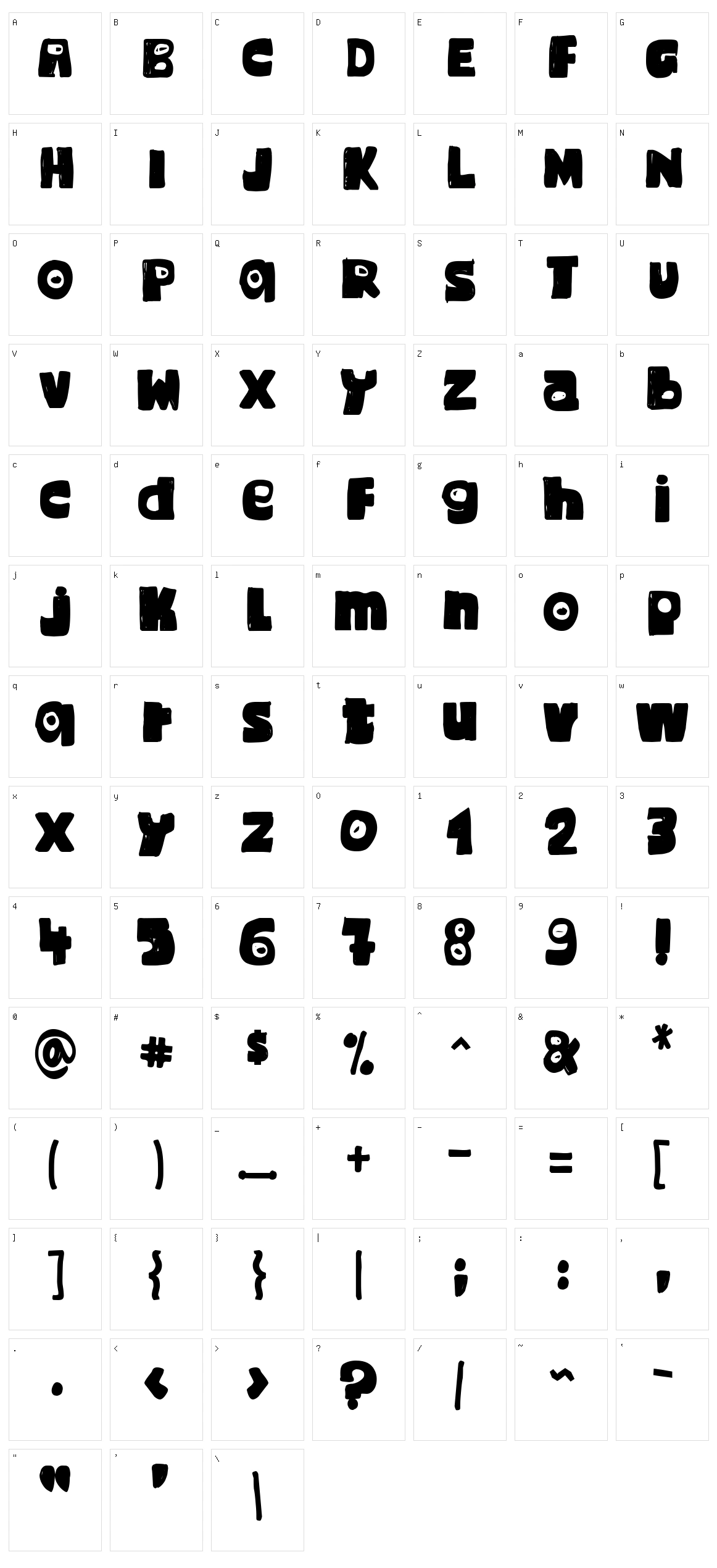 Major Snopes Character Set