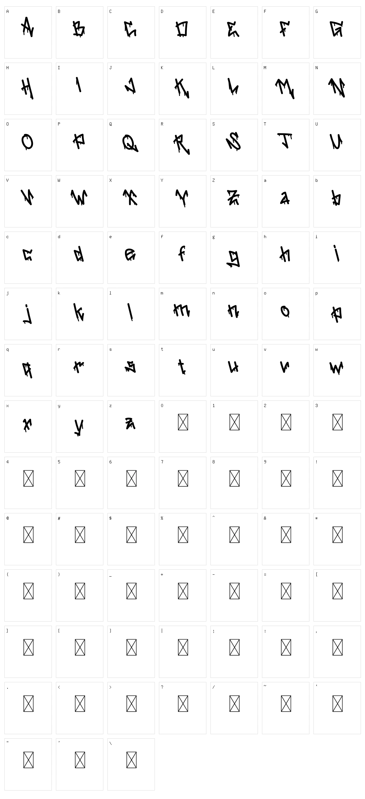 Street Toxic Character Set