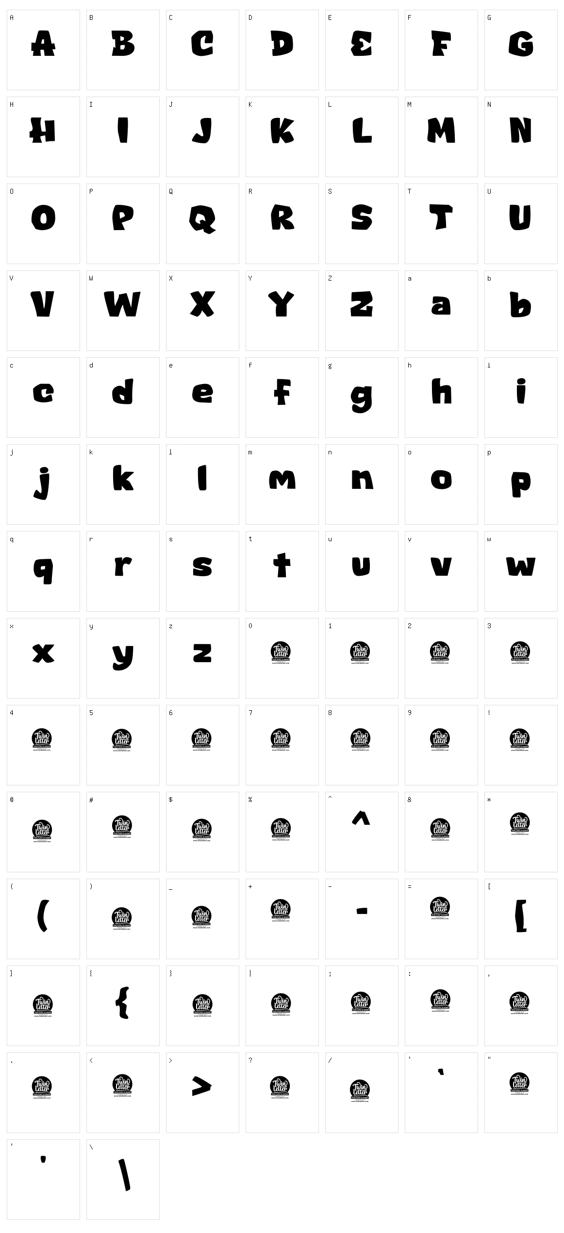 Hekaz Character Set