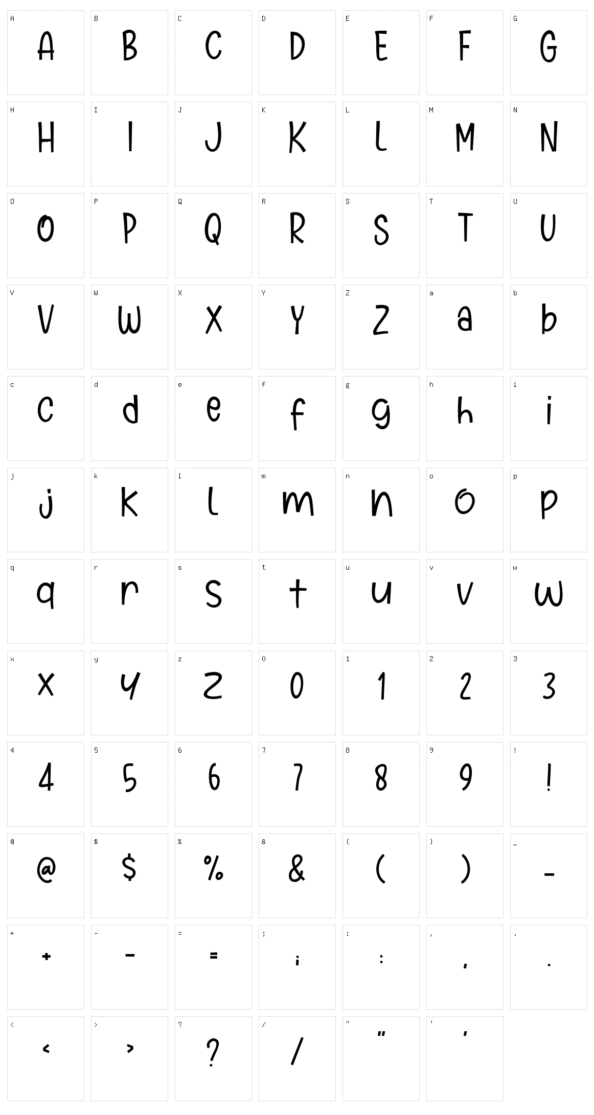 Marie Clara Character Set