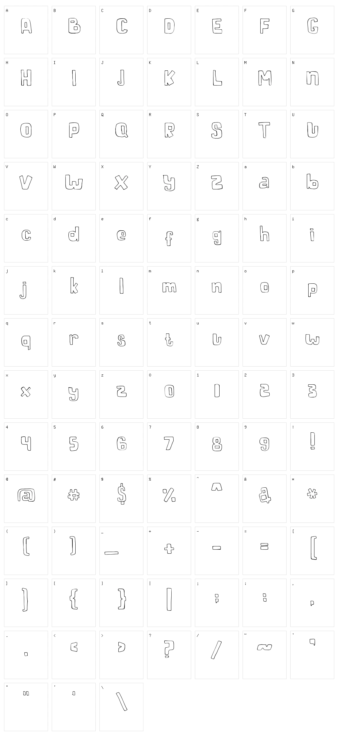 Markisa Character Set