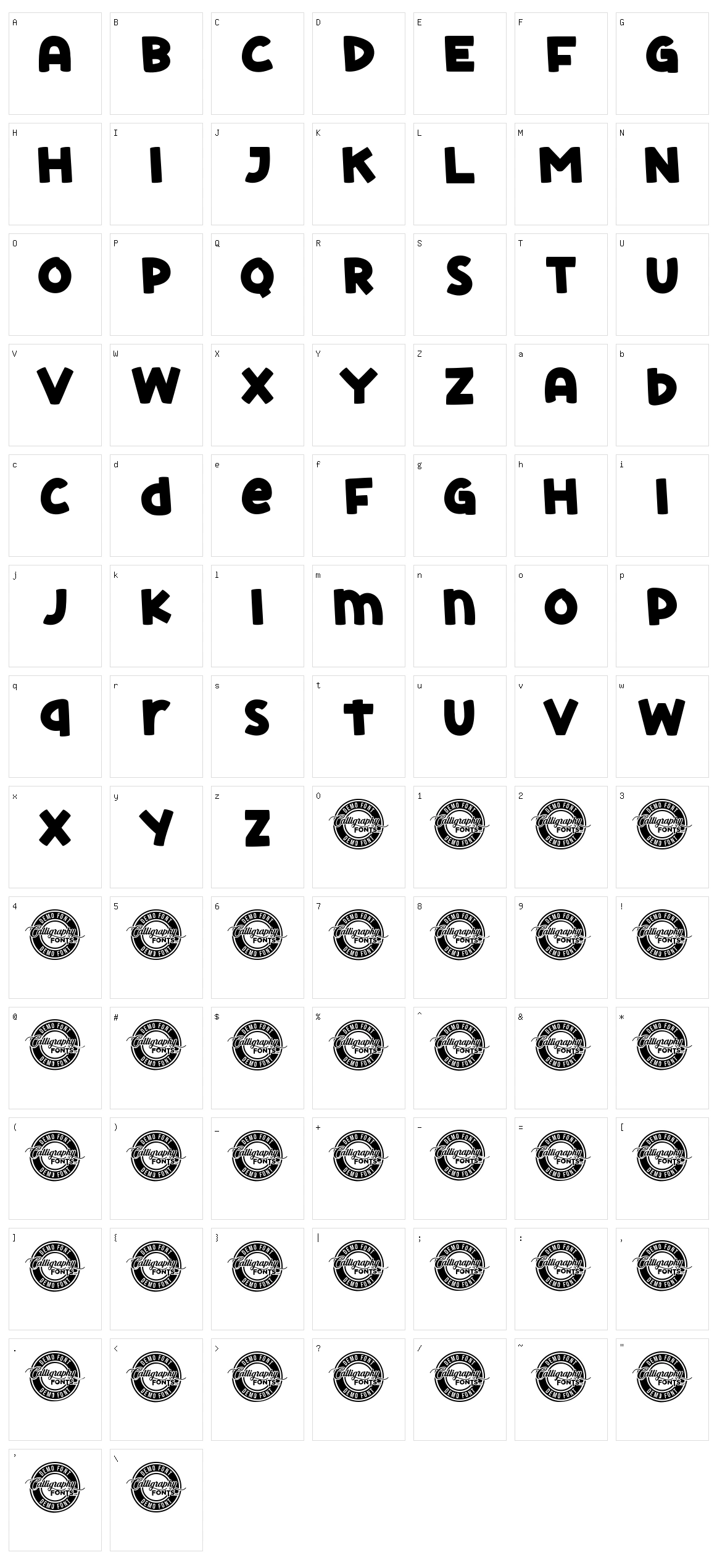 Matteo Karson Character Set