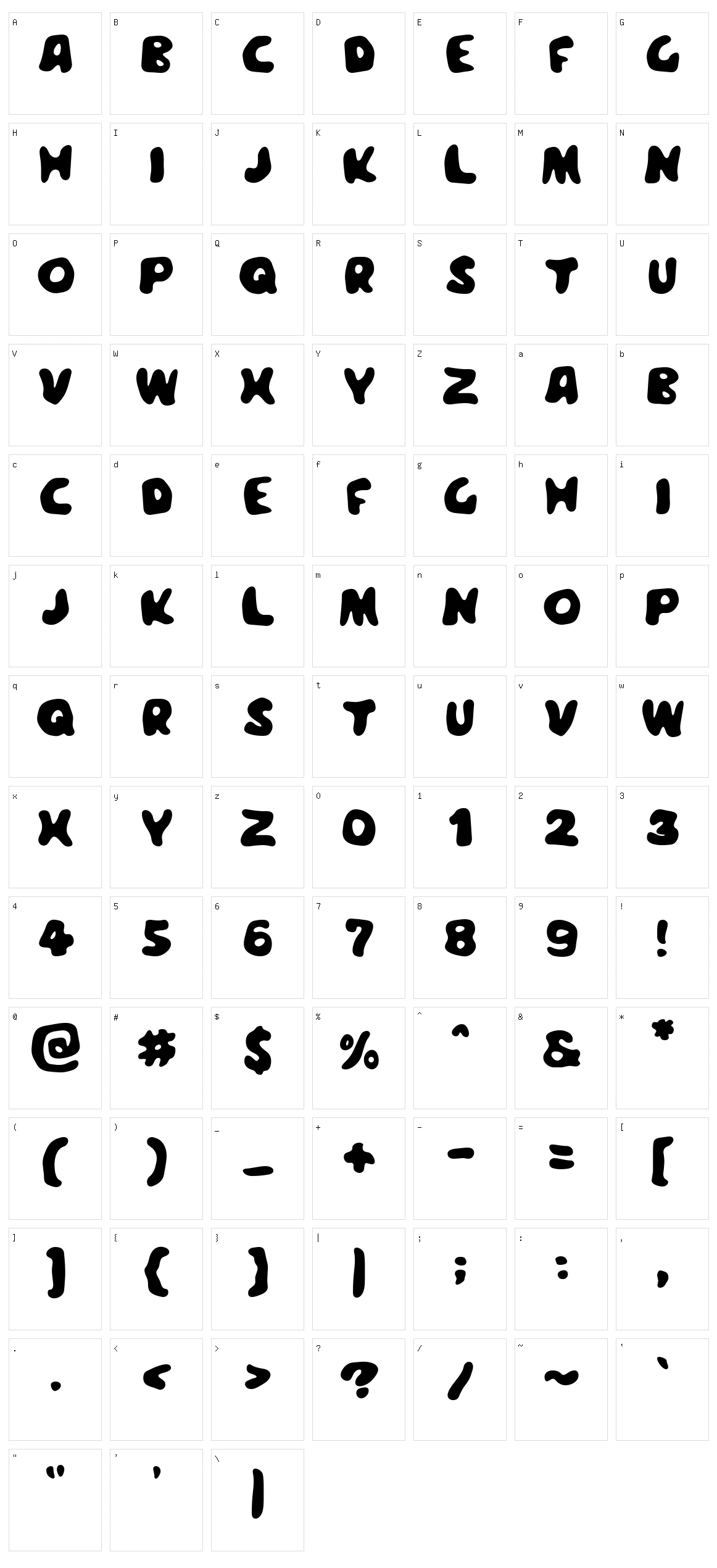 Meegoreng Character Set