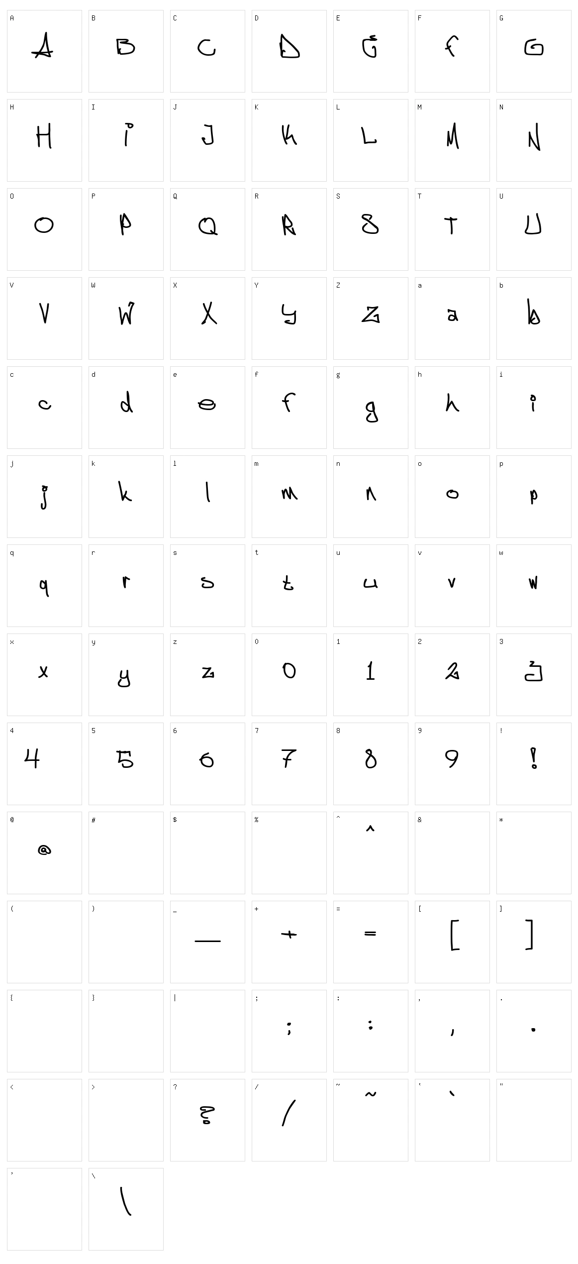 AggstockGravid Character Set