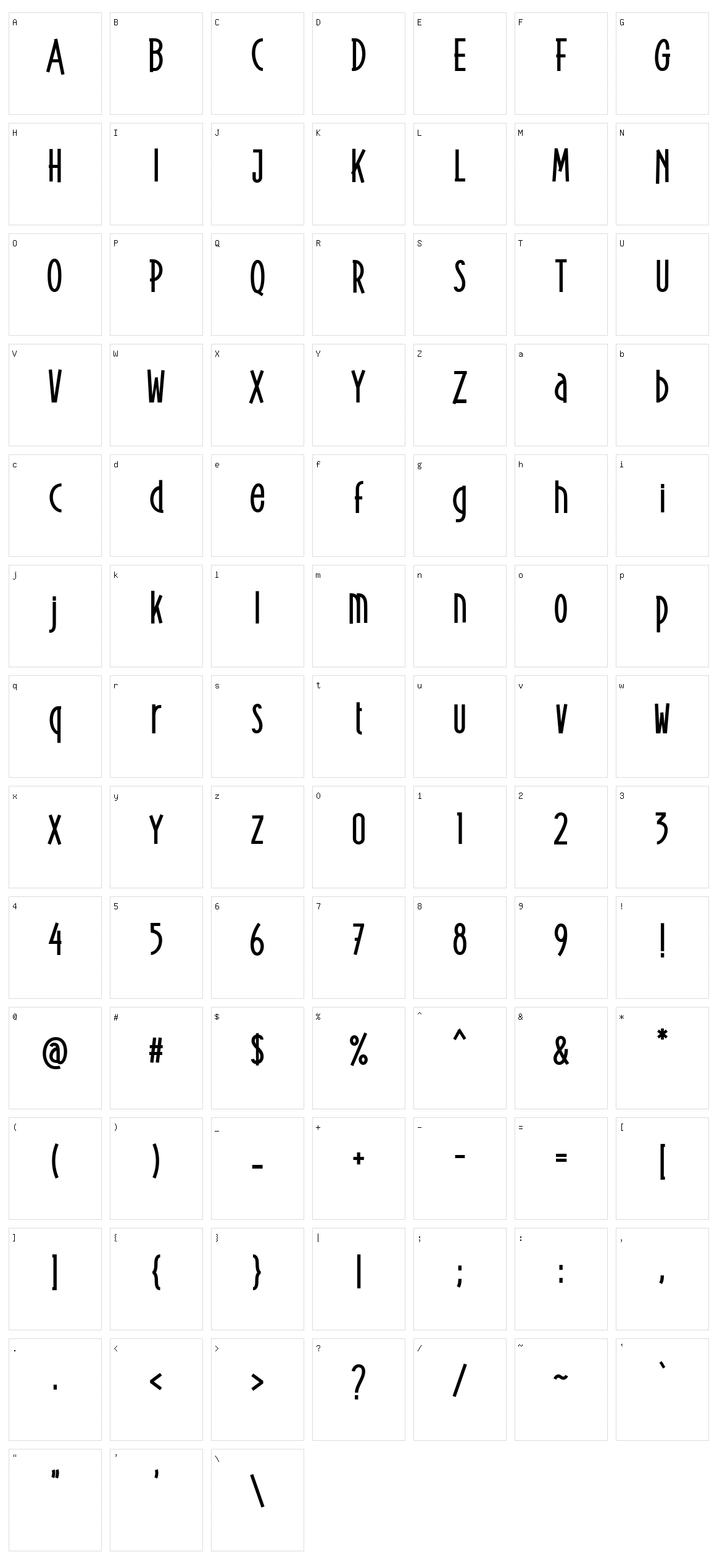 MissQueen Character Set