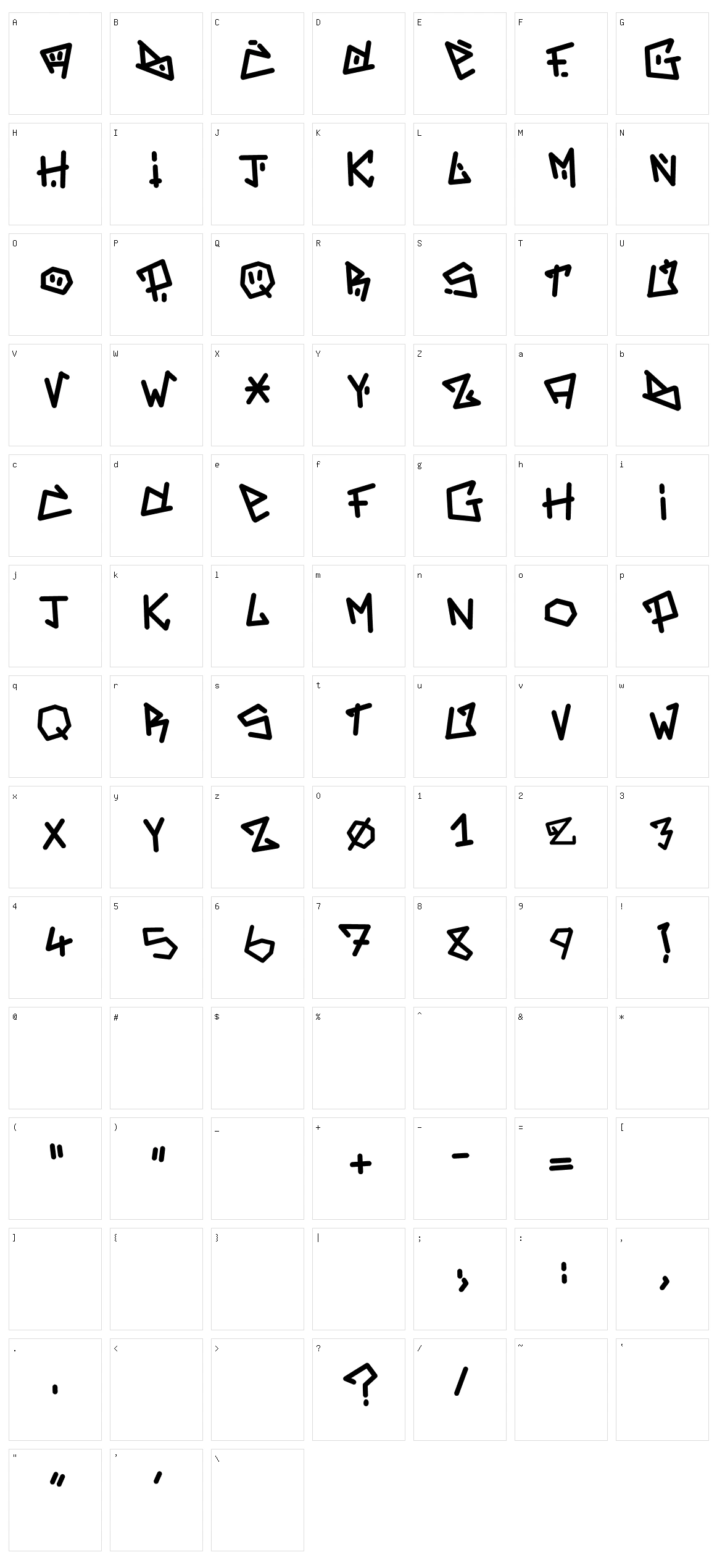 Adrenaline : Zero Character Set