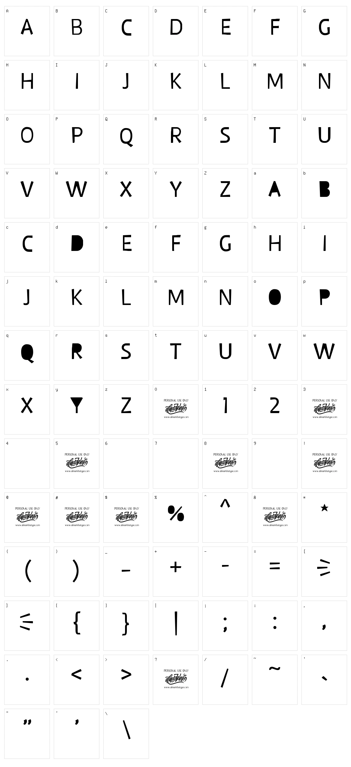 Momotako Character Set