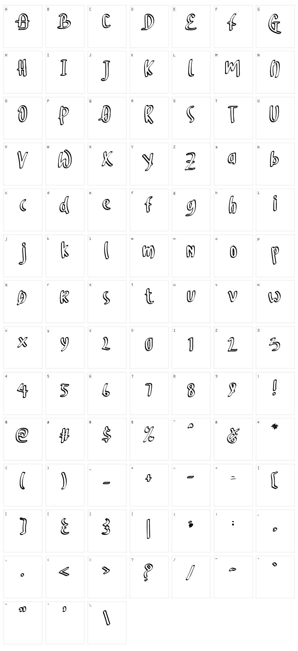 Monkey Character Set